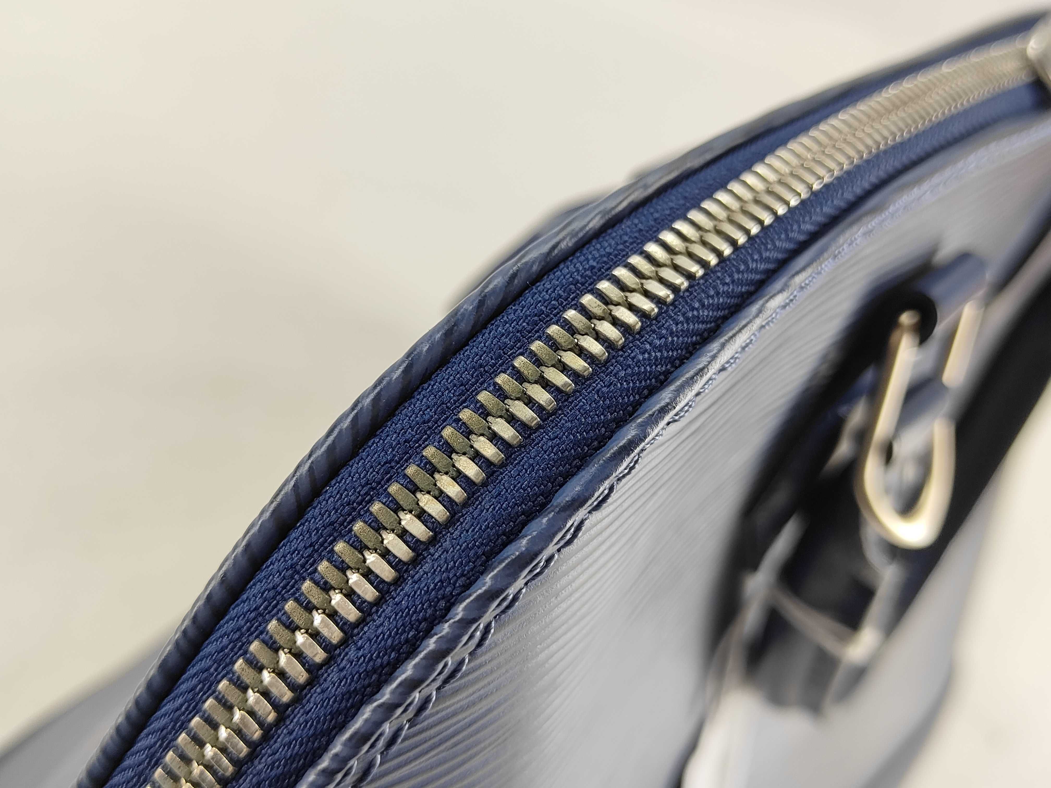 Epi FR- Alma Epi Blue Handbag — view 8