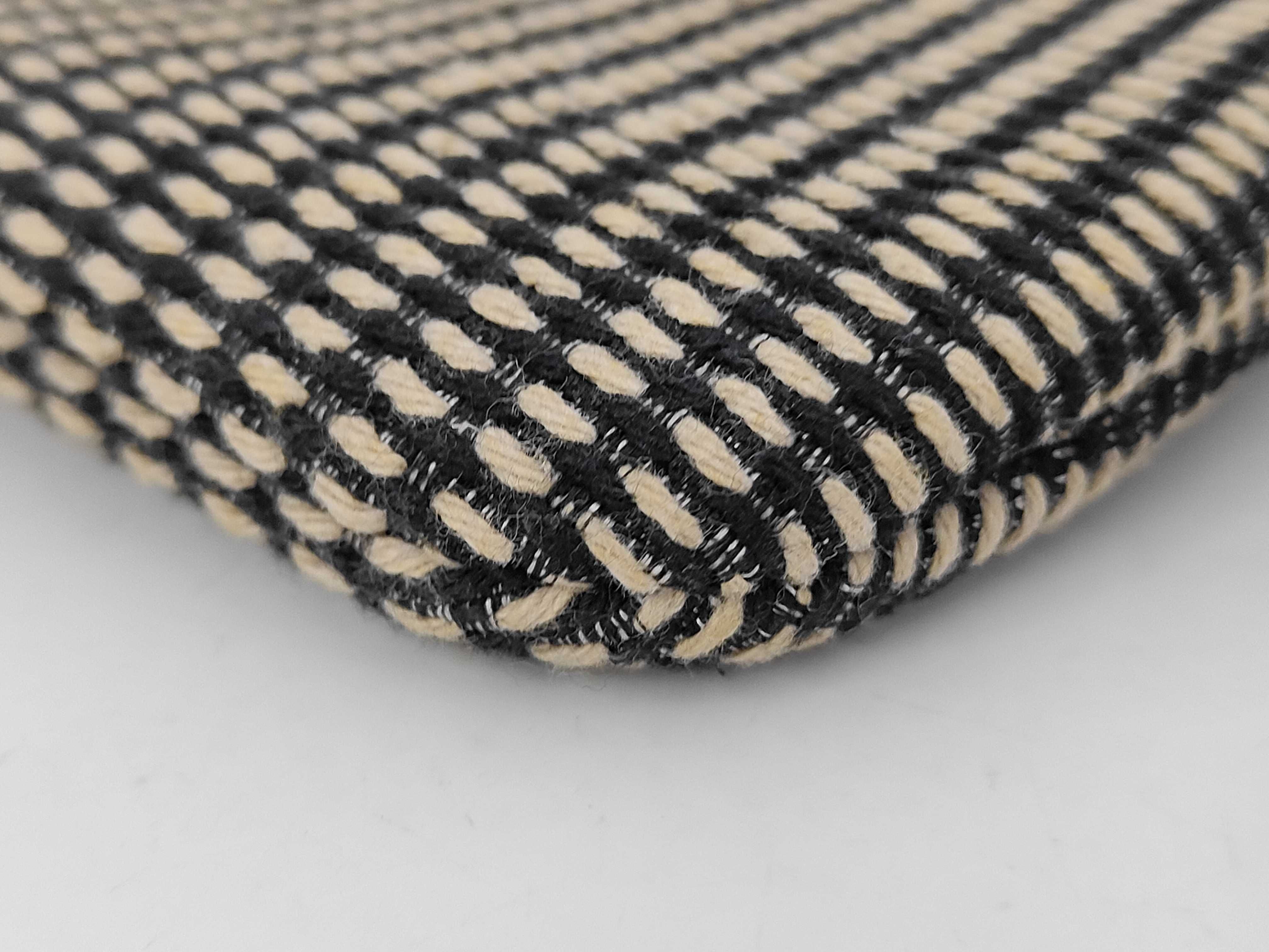 Rive Gauche Clutch Bag, Canvas, Black x Beige, Second Bag — view 6
