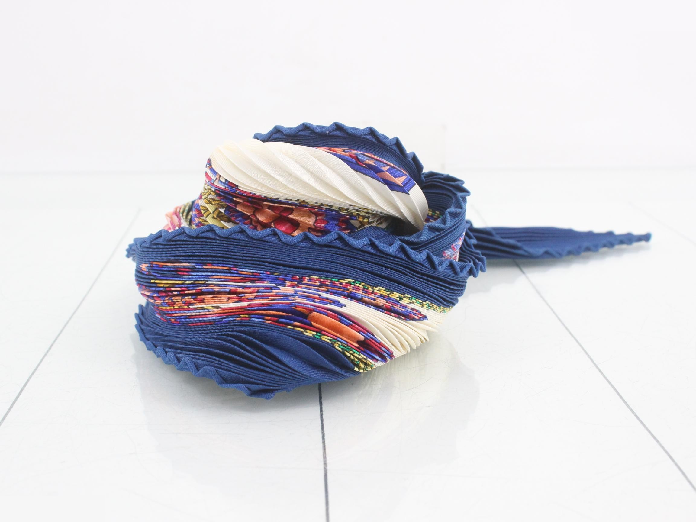 Pleated Carre Scarf