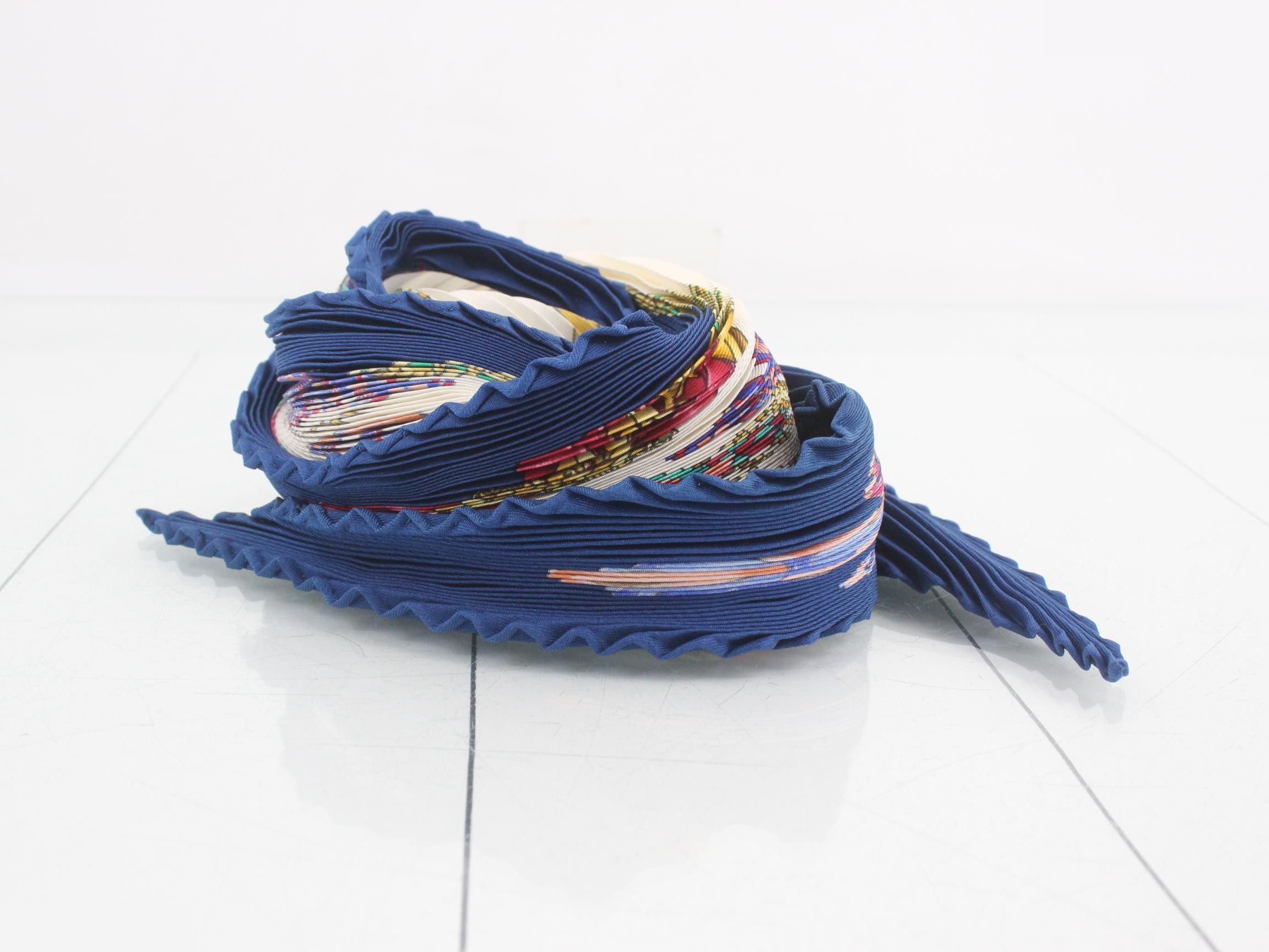Pleated Carre Scarf — view 2
