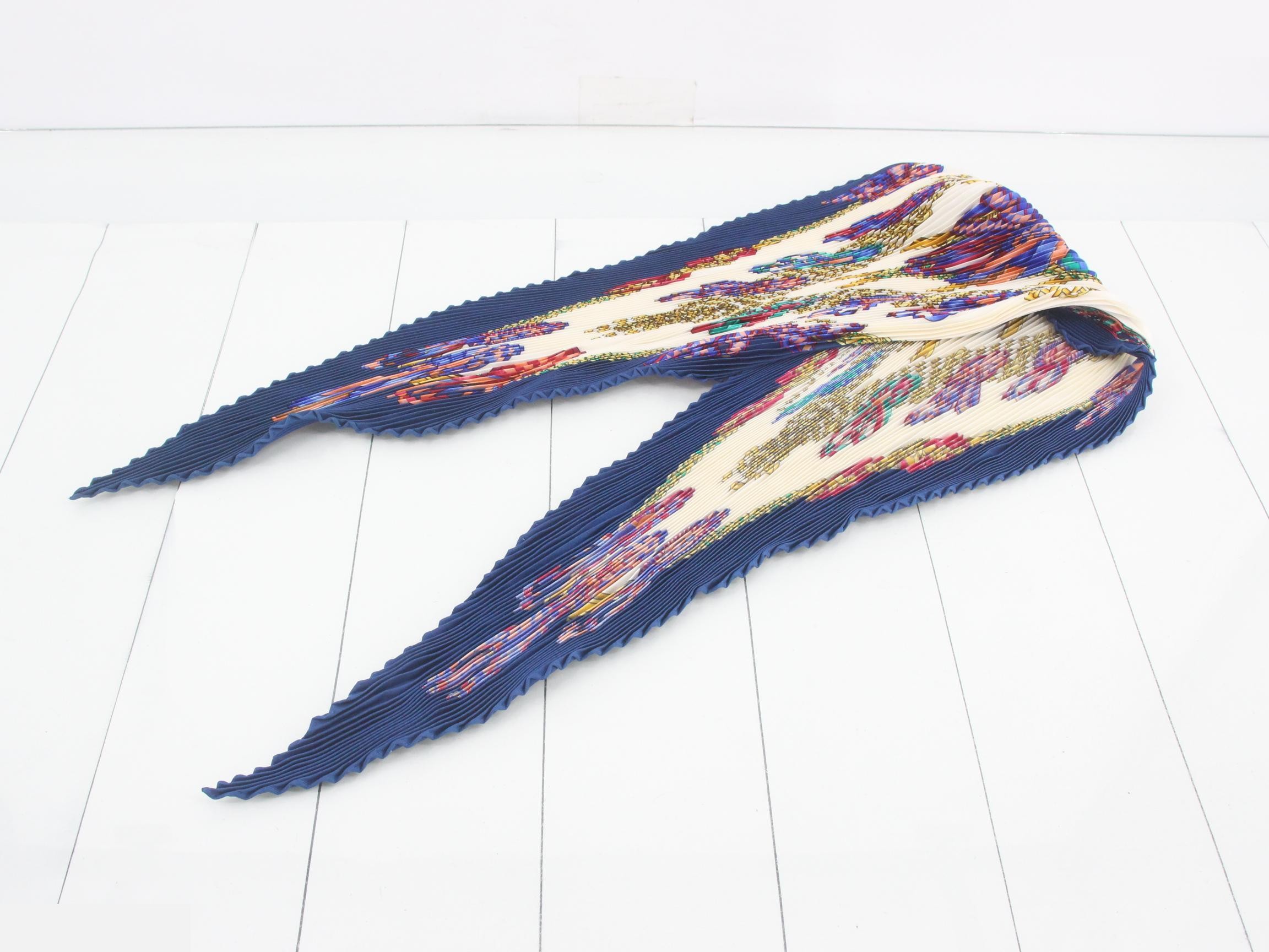 Pleated Carre Scarf — view 3