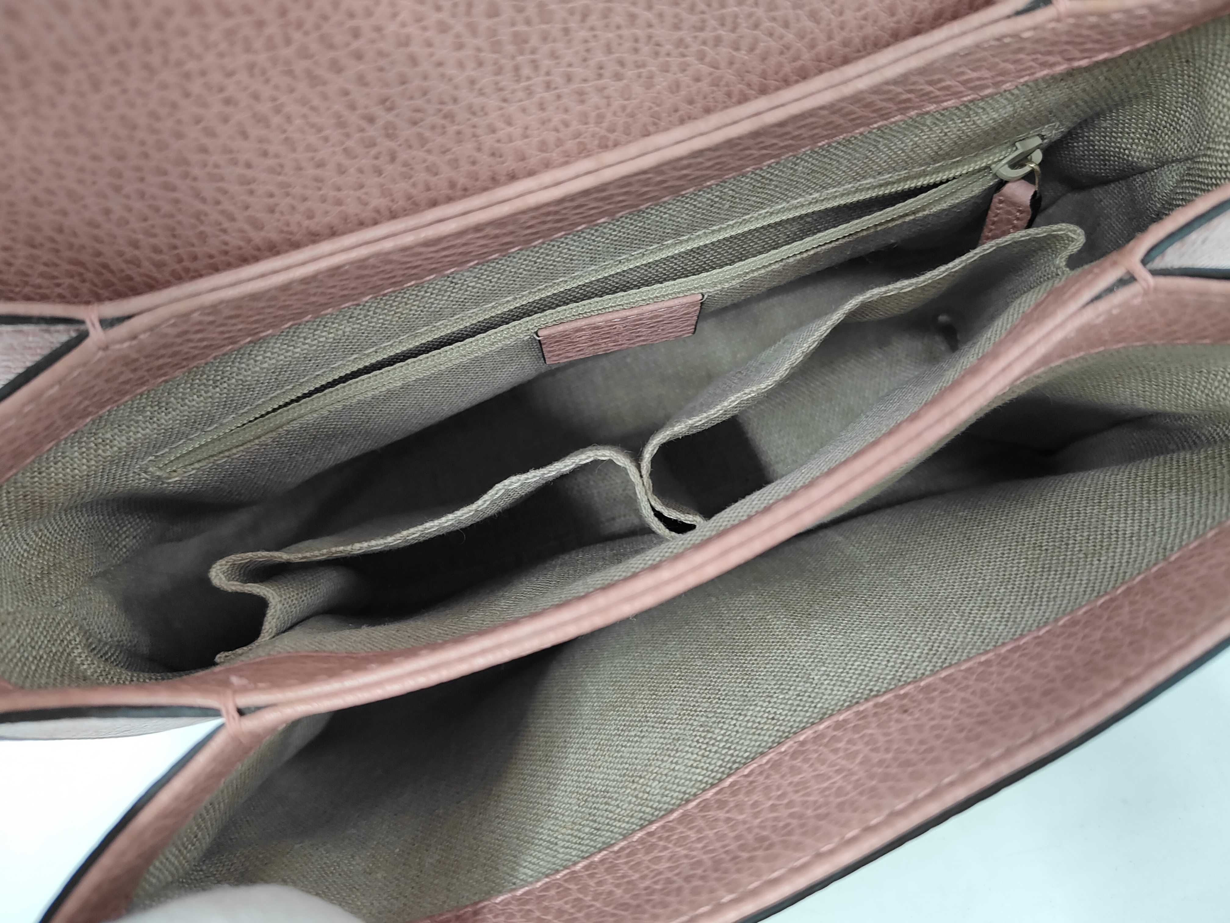 GG Interlocking G Logo Leather Chain Shoulder Bag — view 7