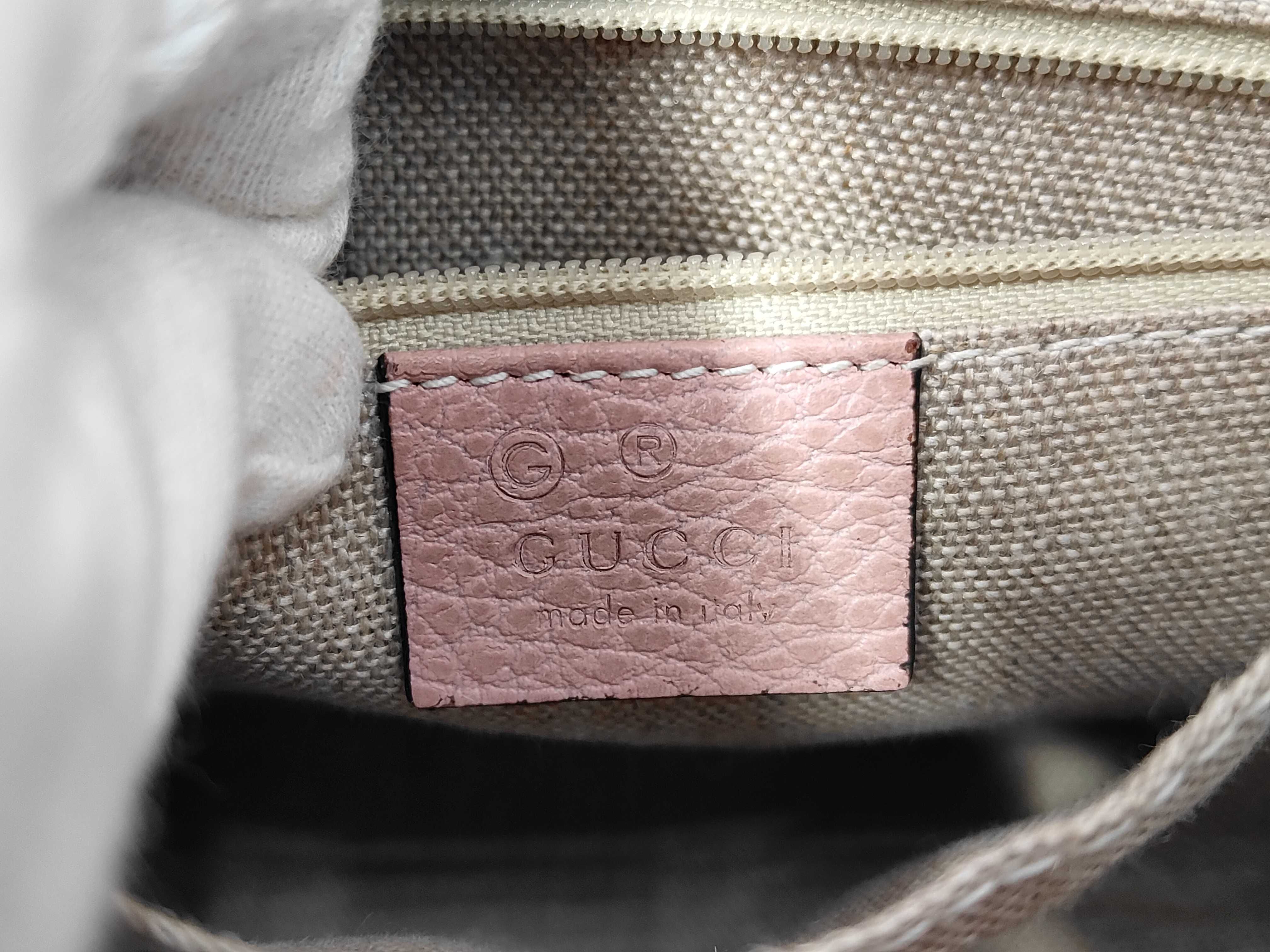 GG Interlocking G Logo Leather Chain Shoulder Bag — view 8