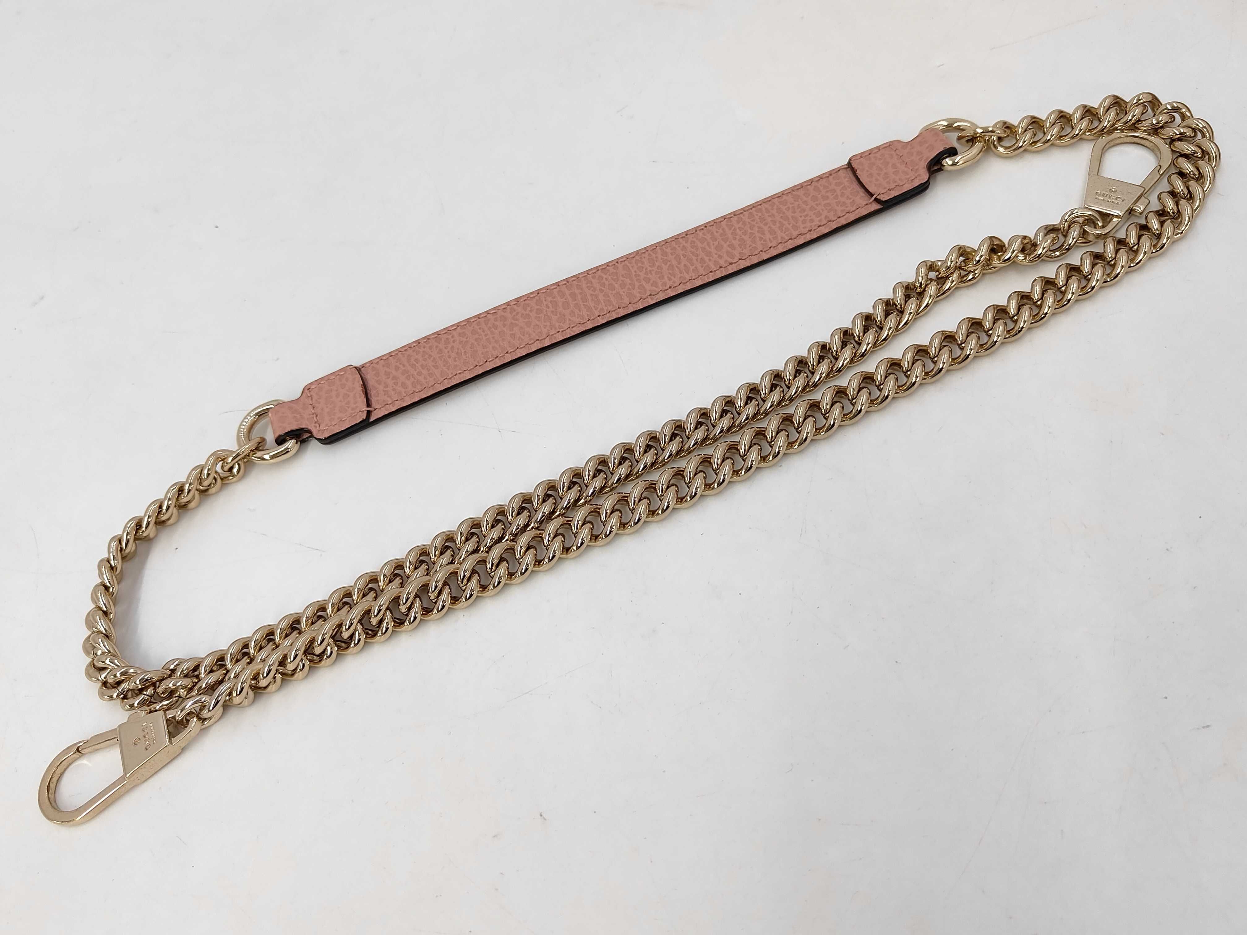 GG Interlocking G Logo Leather Chain Shoulder Bag — view 10