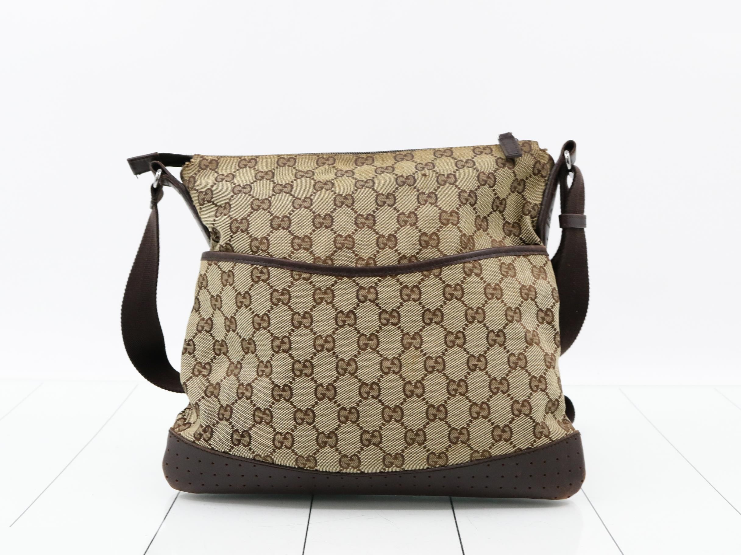 GG Canvas Leather Shoulder Bag — view 2