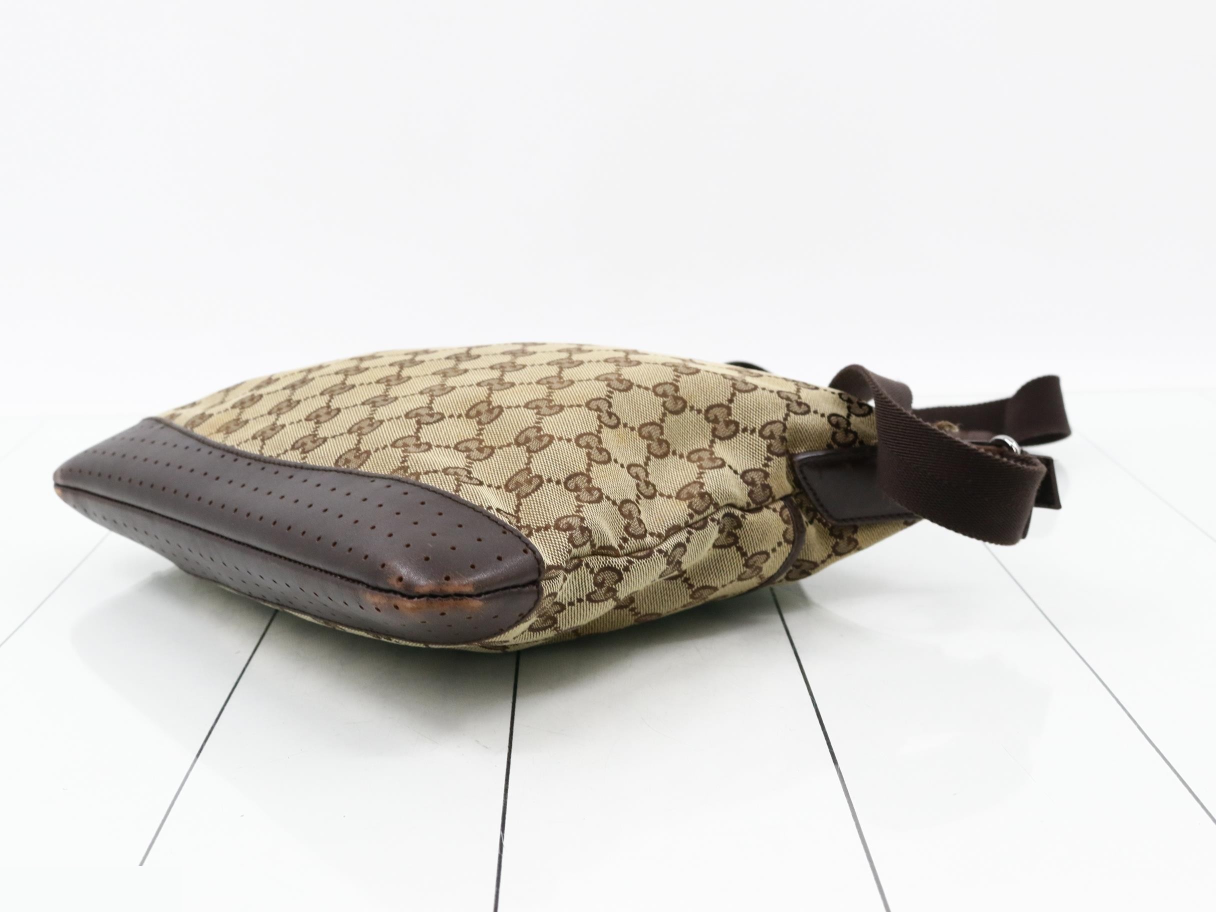 GG Canvas Leather Shoulder Bag — view 6