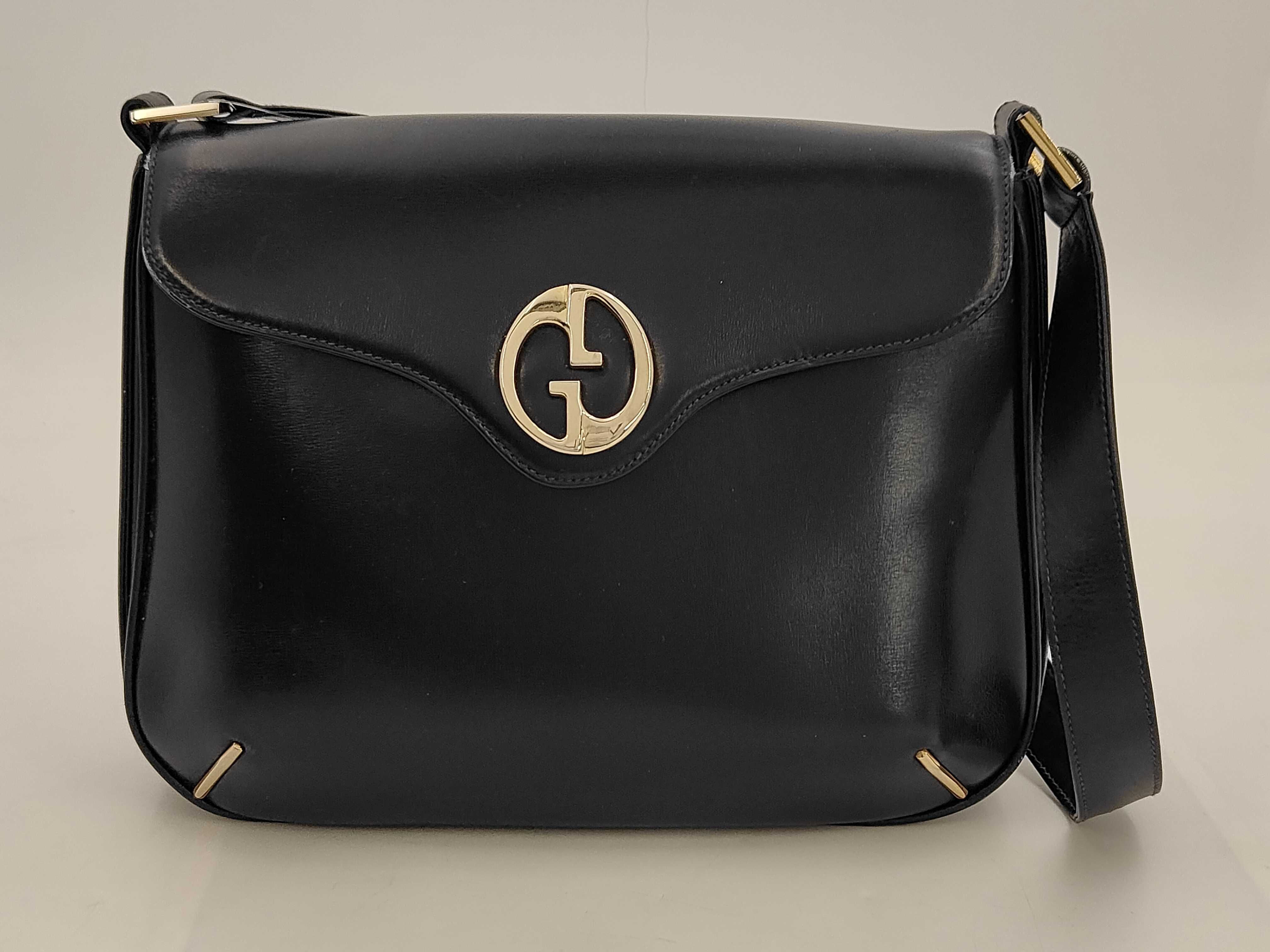 Old Gucci Leather Shoulder Bag