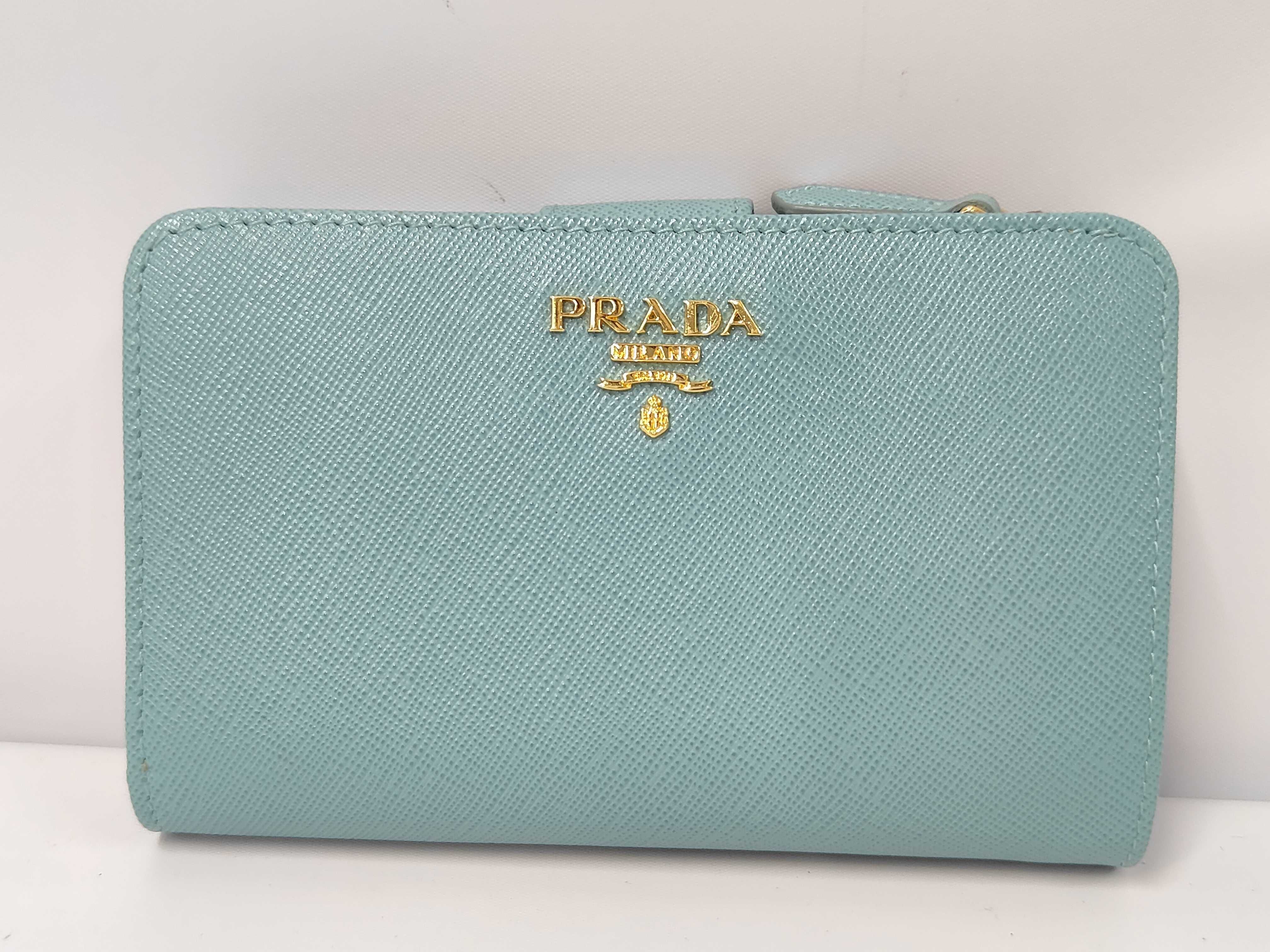 Saffiano Bifold Wallet, Blue