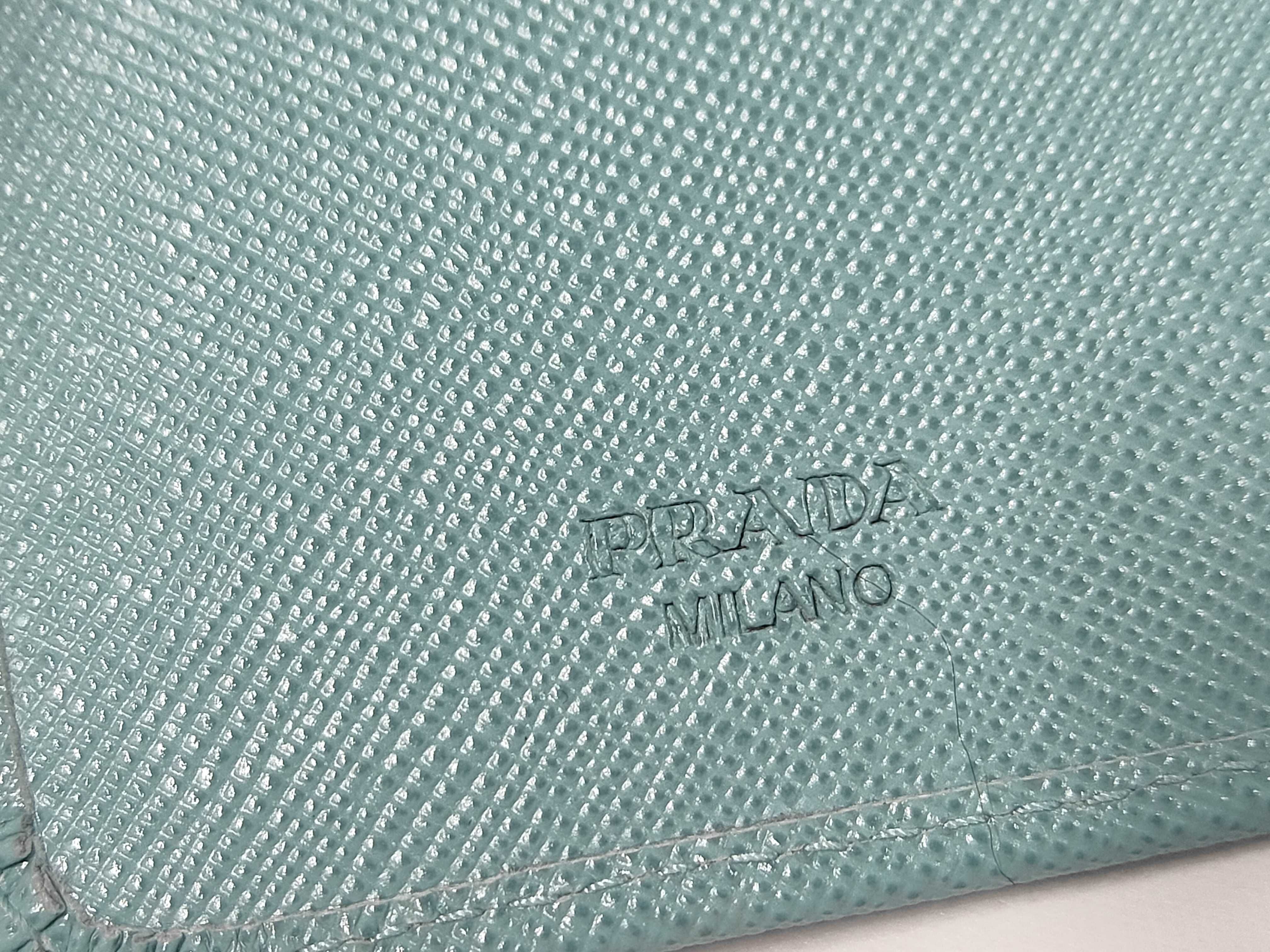 Saffiano Bifold Wallet, Blue — view 8