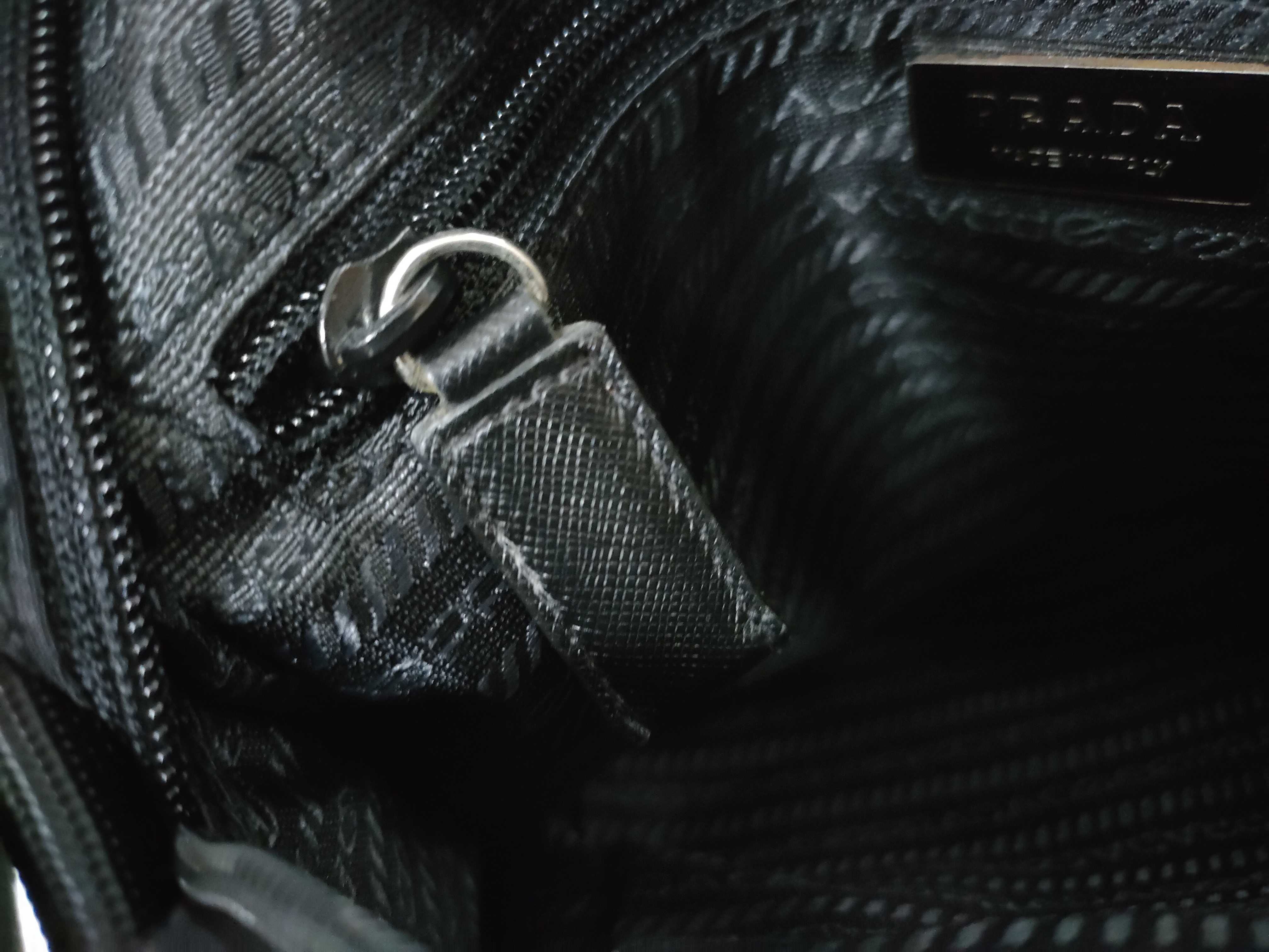 Nylon Black Nylon Shoulder Bag — view 12