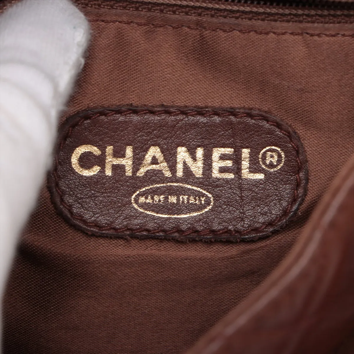 Matelasse Lambskin Chain Shoulder Bag Tortoiseshell Brown Gold Hardware 3446725 3rd Series — view 10