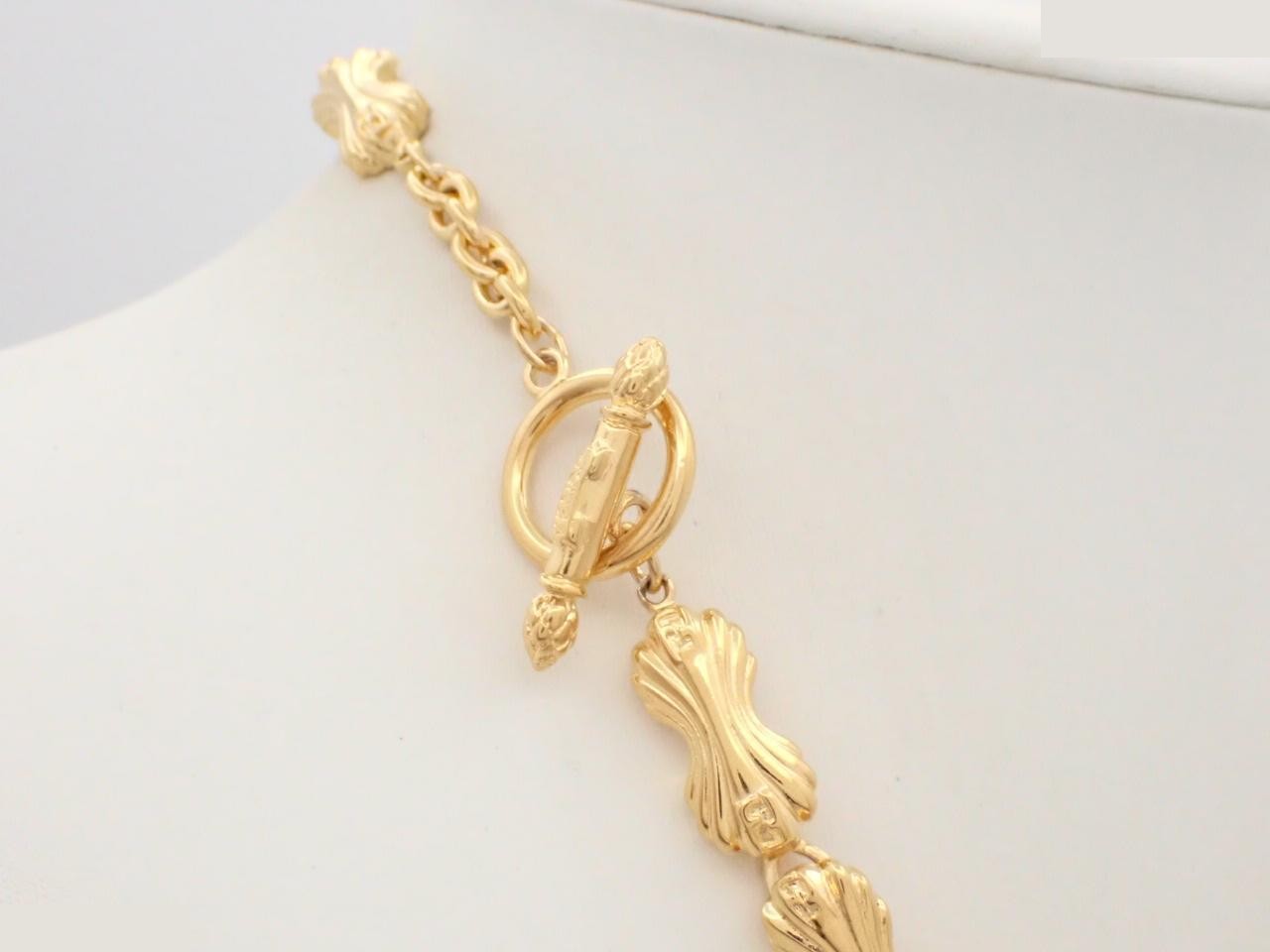Logo long necklace, chain approximately 45cm — view 2