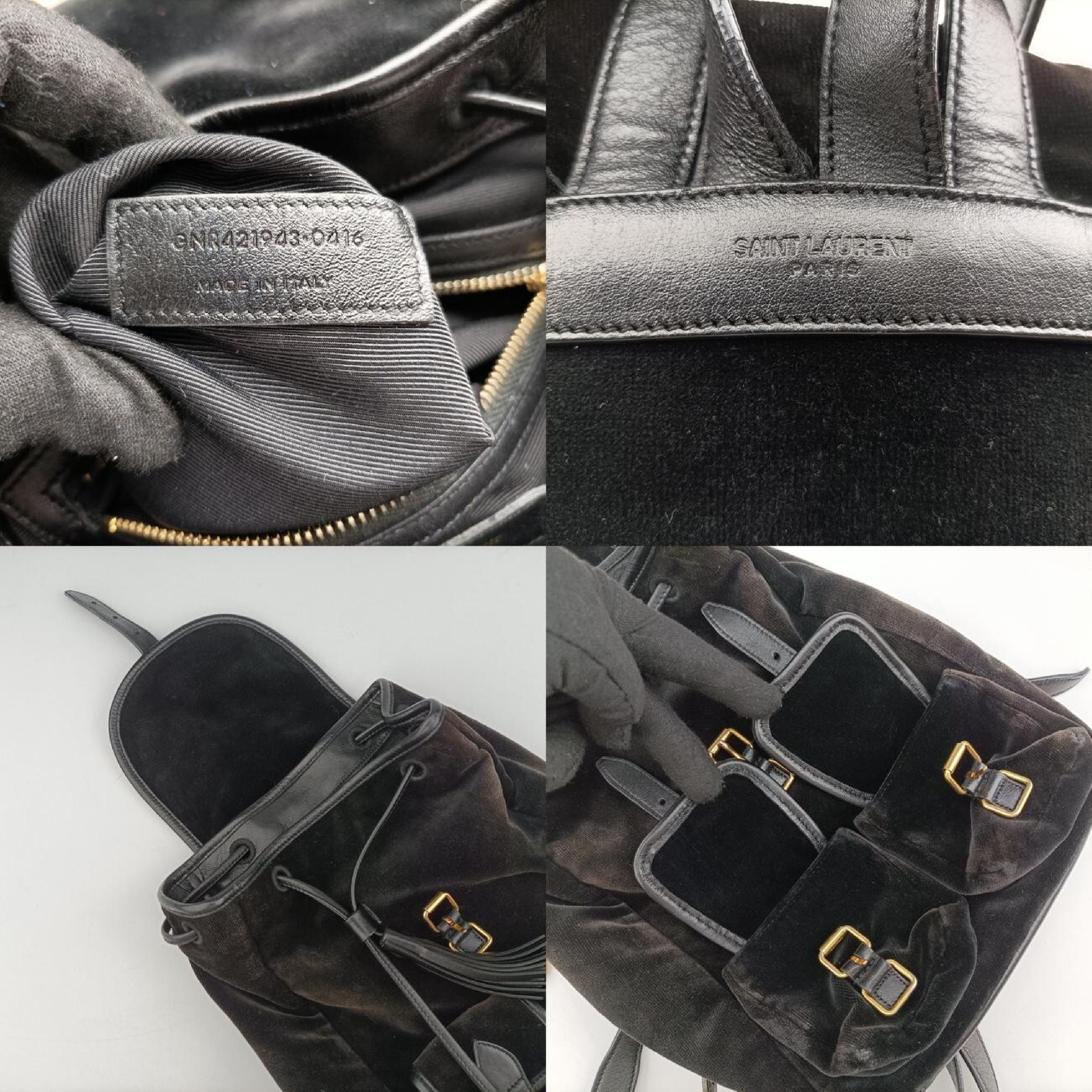Festival Fringe Backpack, Black Velour, 421943 GNR421943.0416 (Rucksack) — view 8