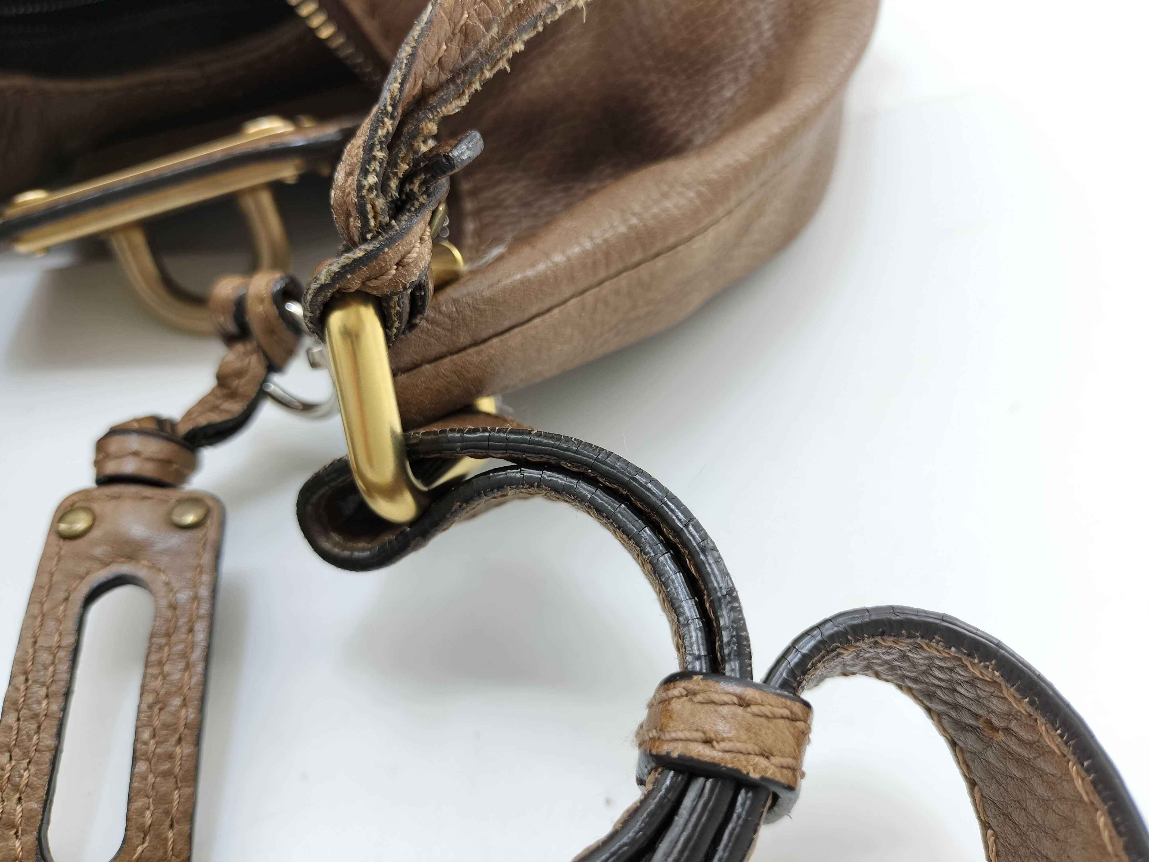 paddington padlock key one shoulder brown shoulder bag — view 15