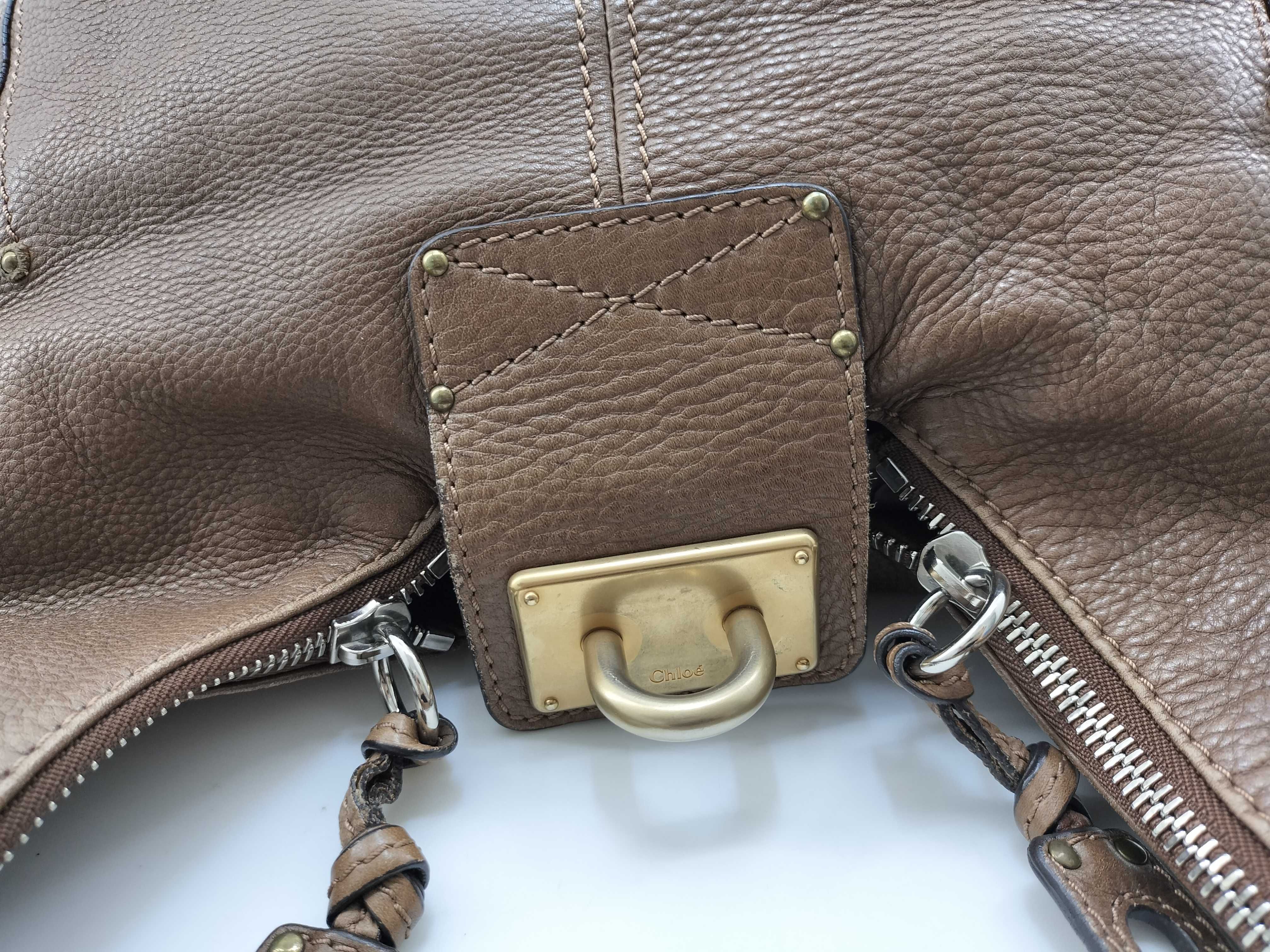 paddington padlock key one shoulder brown shoulder bag — view 9