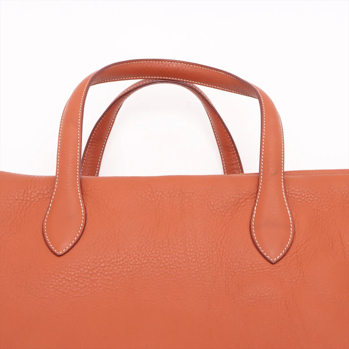 Plume 55, Taurillon Clemence leather, Brick color, Gold hardware, D: 2000 — view 6