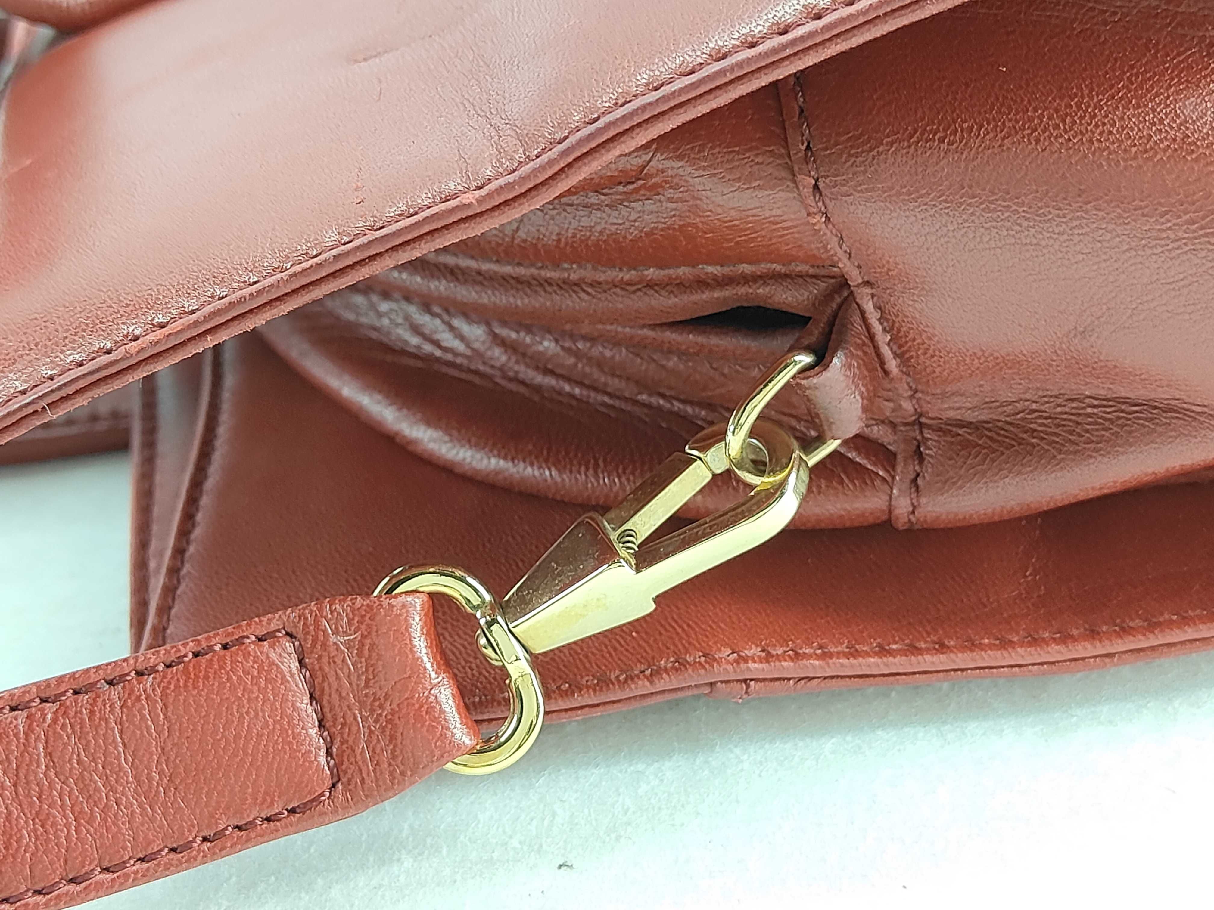 Toledo Anagram 2WAY Leather Tote Bag Red Tote Bag — view 6