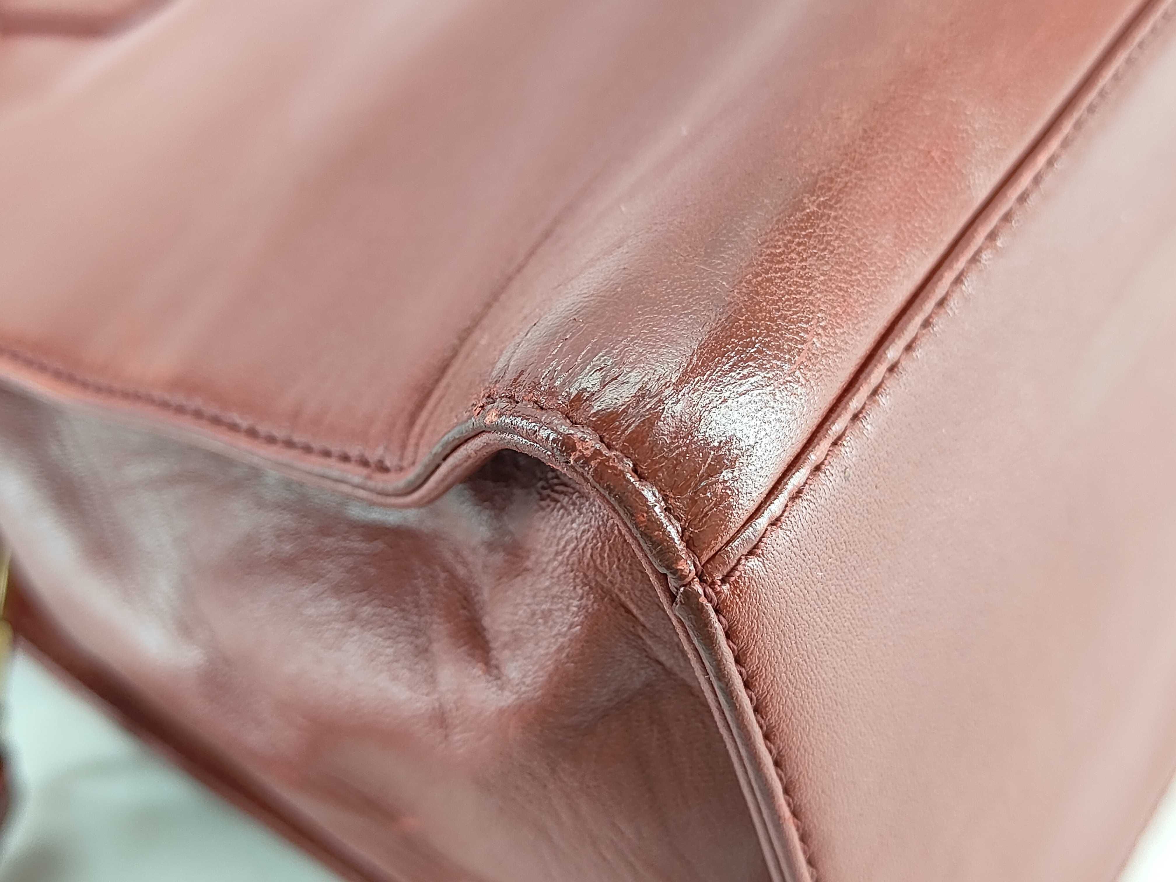 Toledo Anagram 2WAY Leather Tote Bag Red Tote Bag — view 7