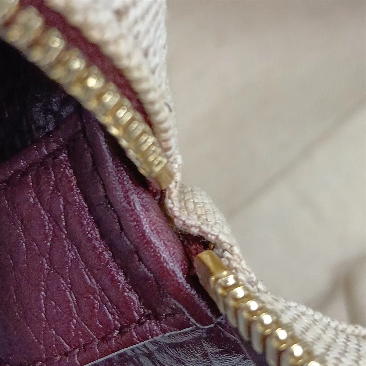 Soho 353126 Leather Chain Tote Bag, Purple — view 13