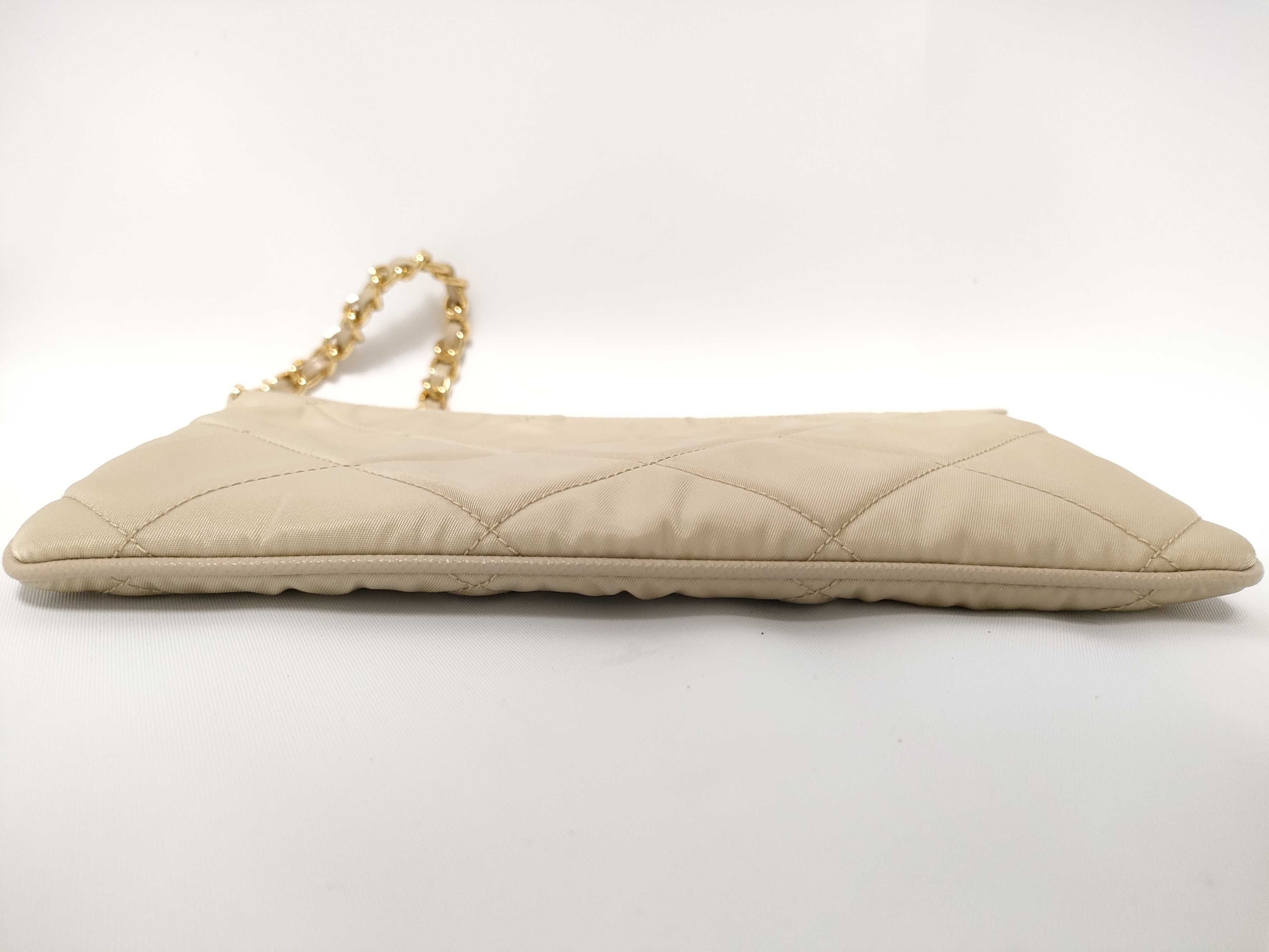 Nylon Prada Tessuto Inpunto Nylon Chain Shoulder Bag Beige 1N1054 Shoulder Bag — view 3