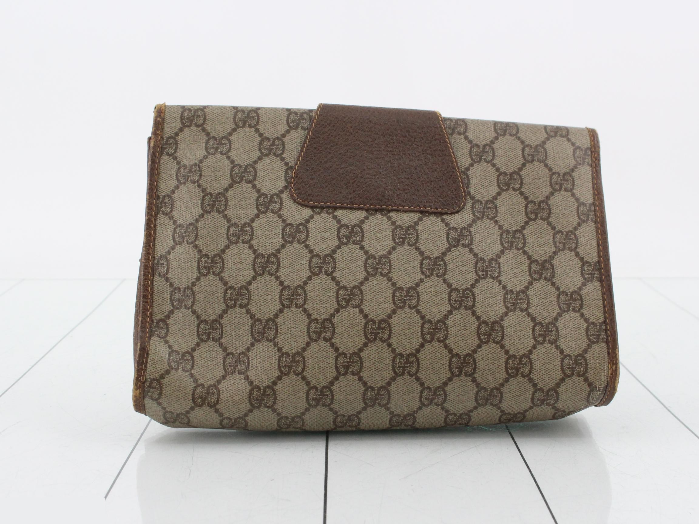 Vintage Gucci GG Supreme Clutch Bag — view 2