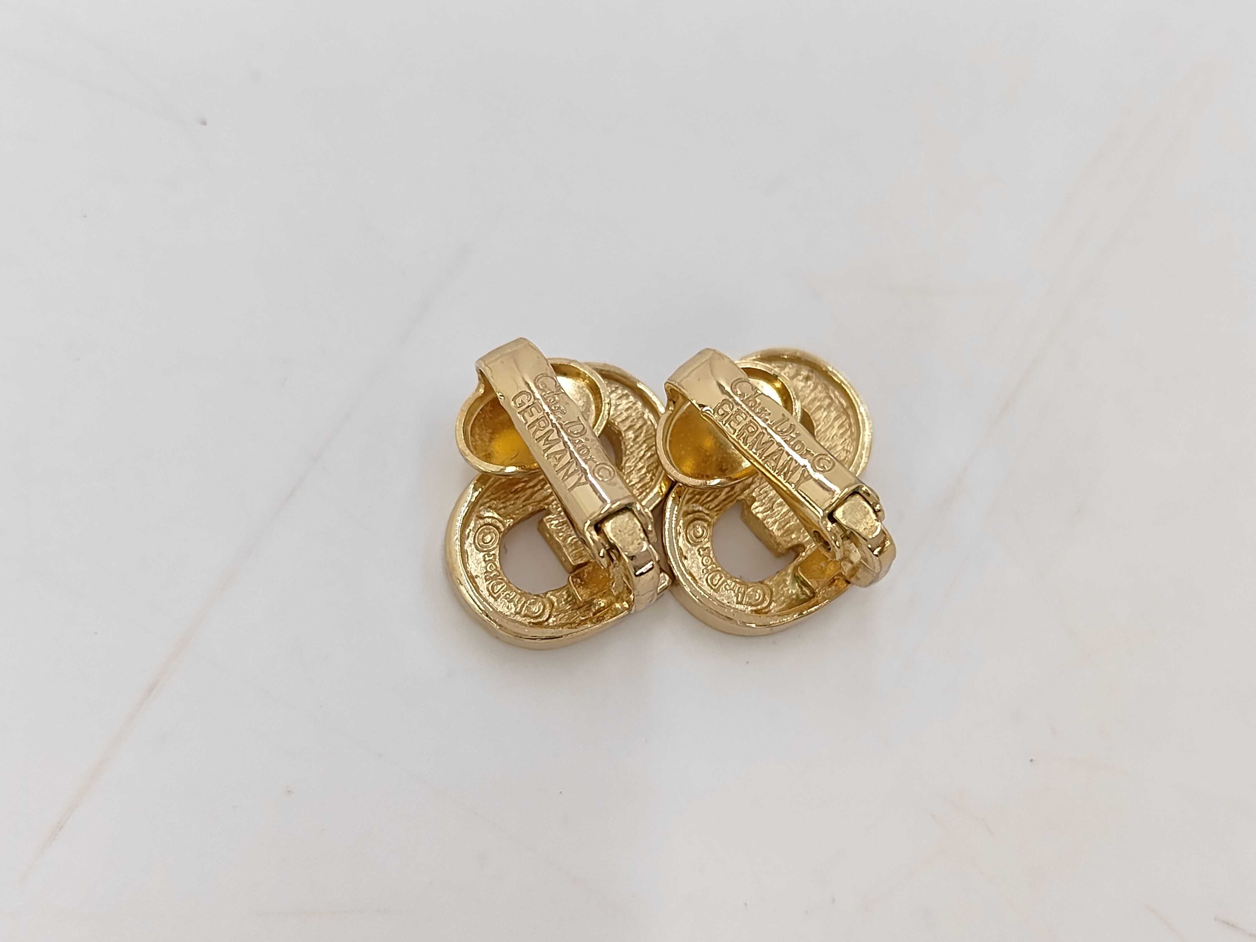 Bijou CD Logo Gold Color Earrings Accessories Earrings — view 2