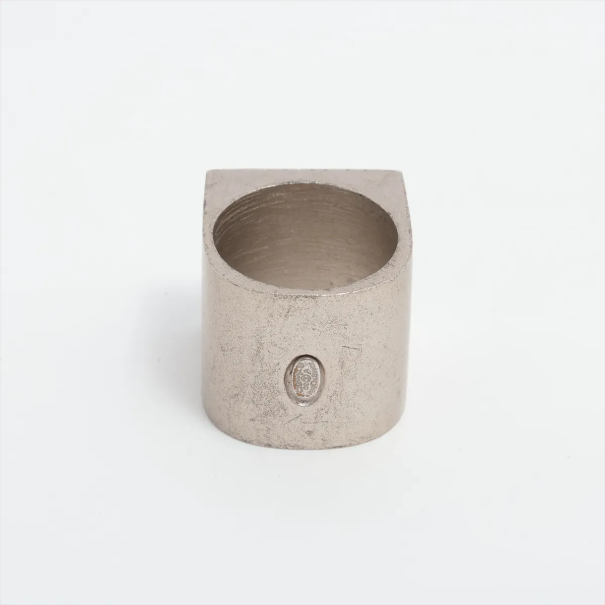 Cocomark 02A ring GP silver dents — view 2