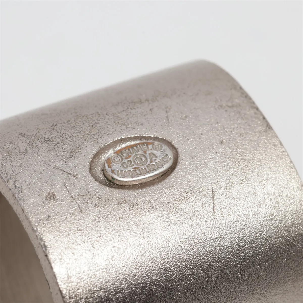 Cocomark 02A ring GP silver dents — view 3