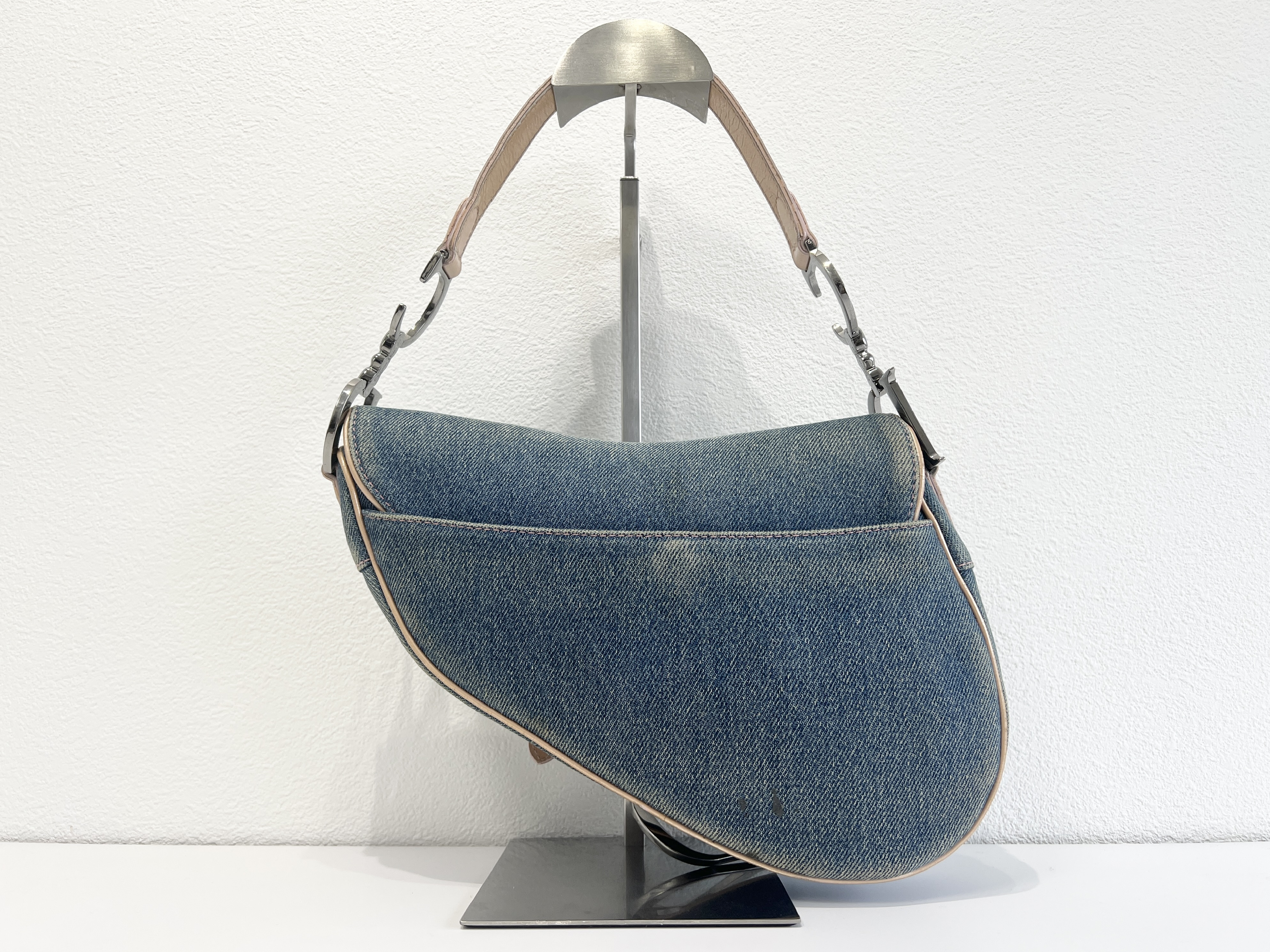 Christian Dior Denim Saddle Trotter Shoulder Bag Handbag — view 2