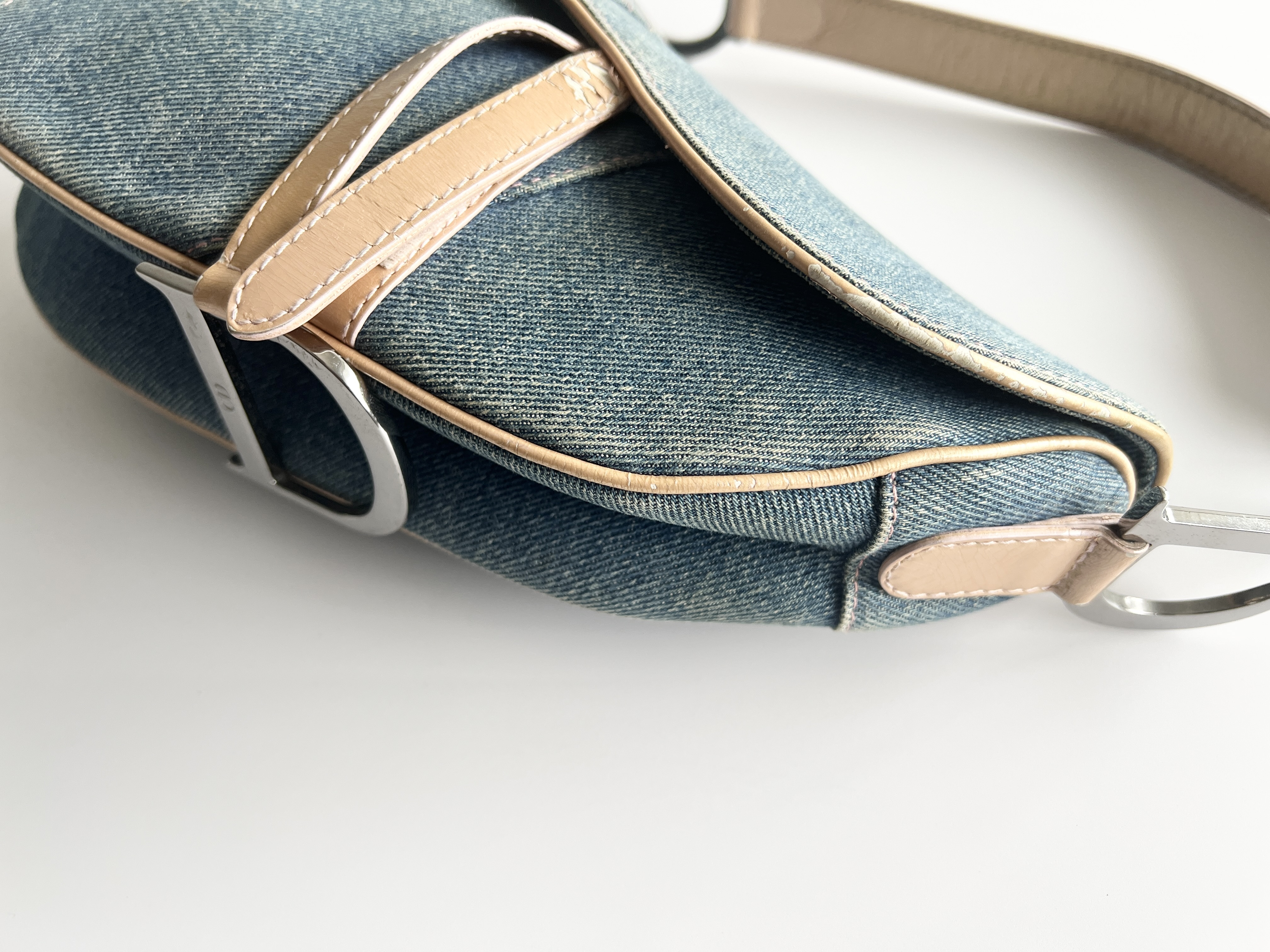 Christian Dior Denim Saddle Trotter Shoulder Bag Handbag — view 11