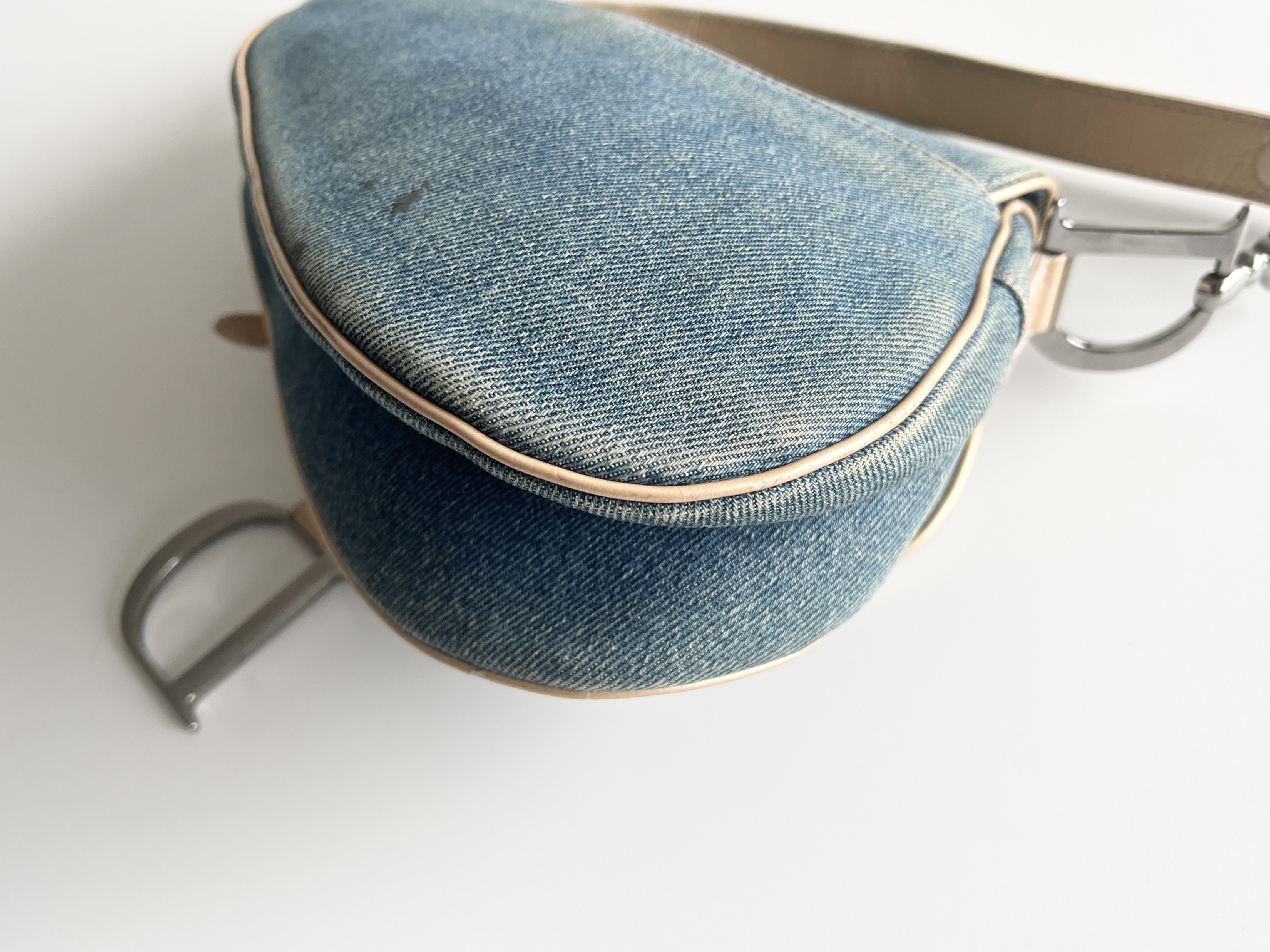 Christian Dior Denim Saddle Trotter Shoulder Bag Handbag — view 13
