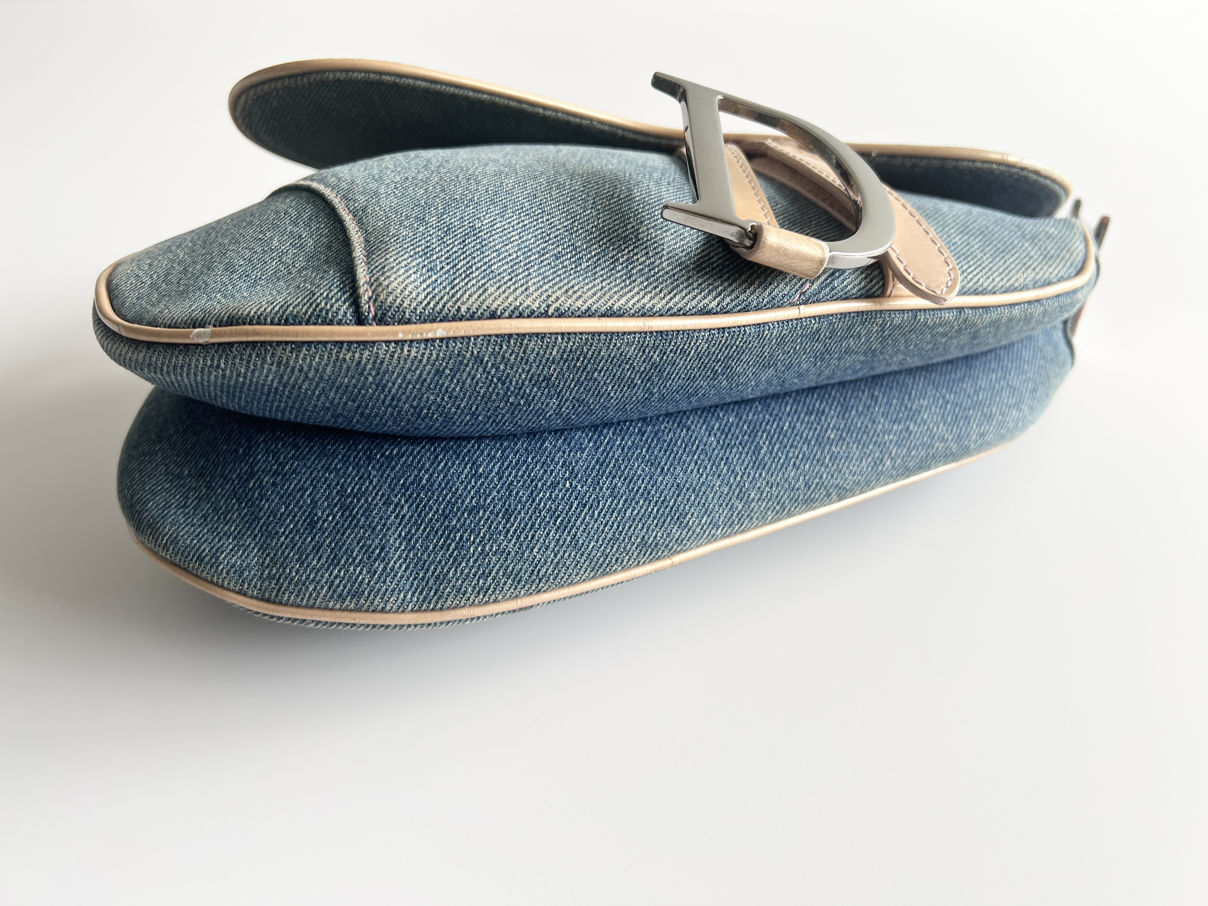 Christian Dior Denim Saddle Trotter Shoulder Bag Handbag — view 14