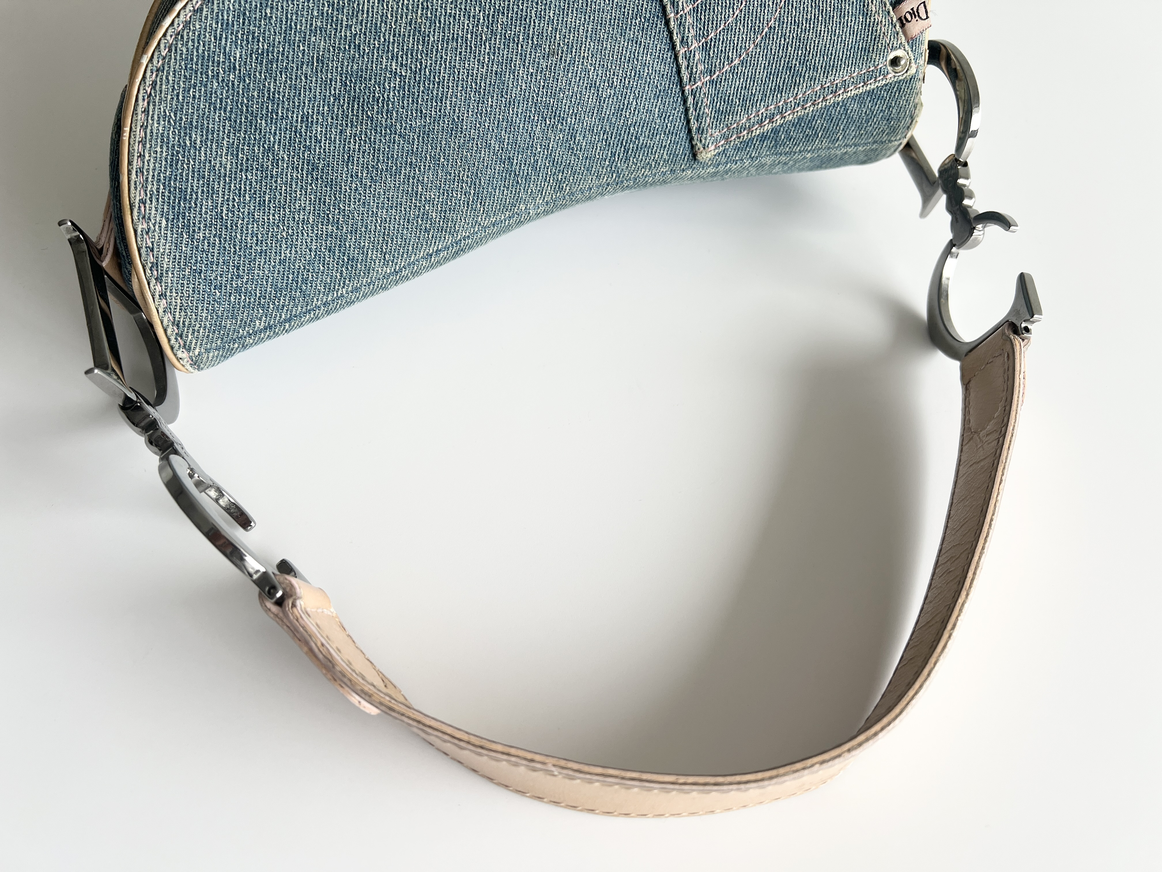 Christian Dior Denim Saddle Trotter Shoulder Bag Handbag — view 3