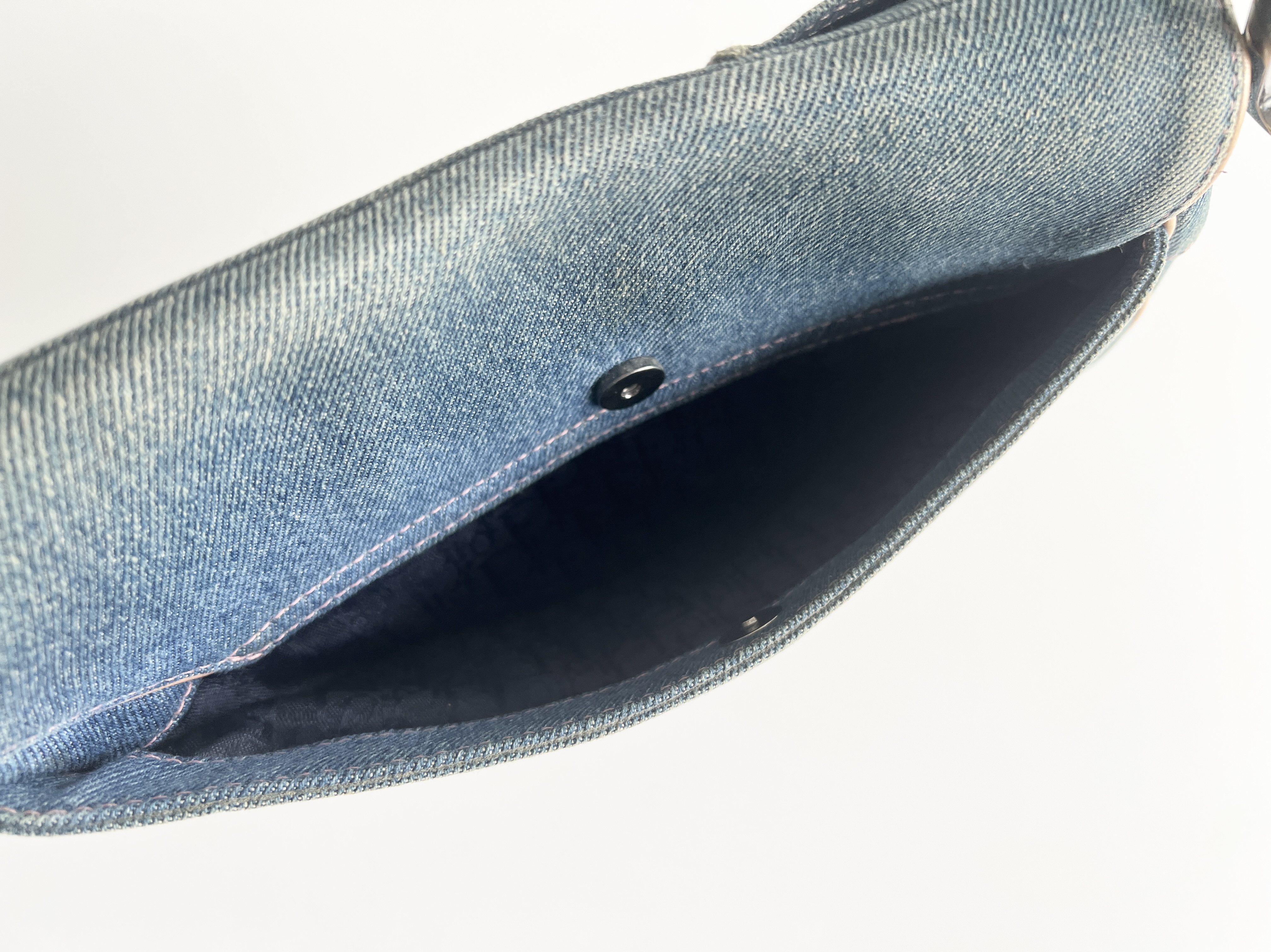 Christian Dior Denim Saddle Trotter Shoulder Bag Handbag — view 9
