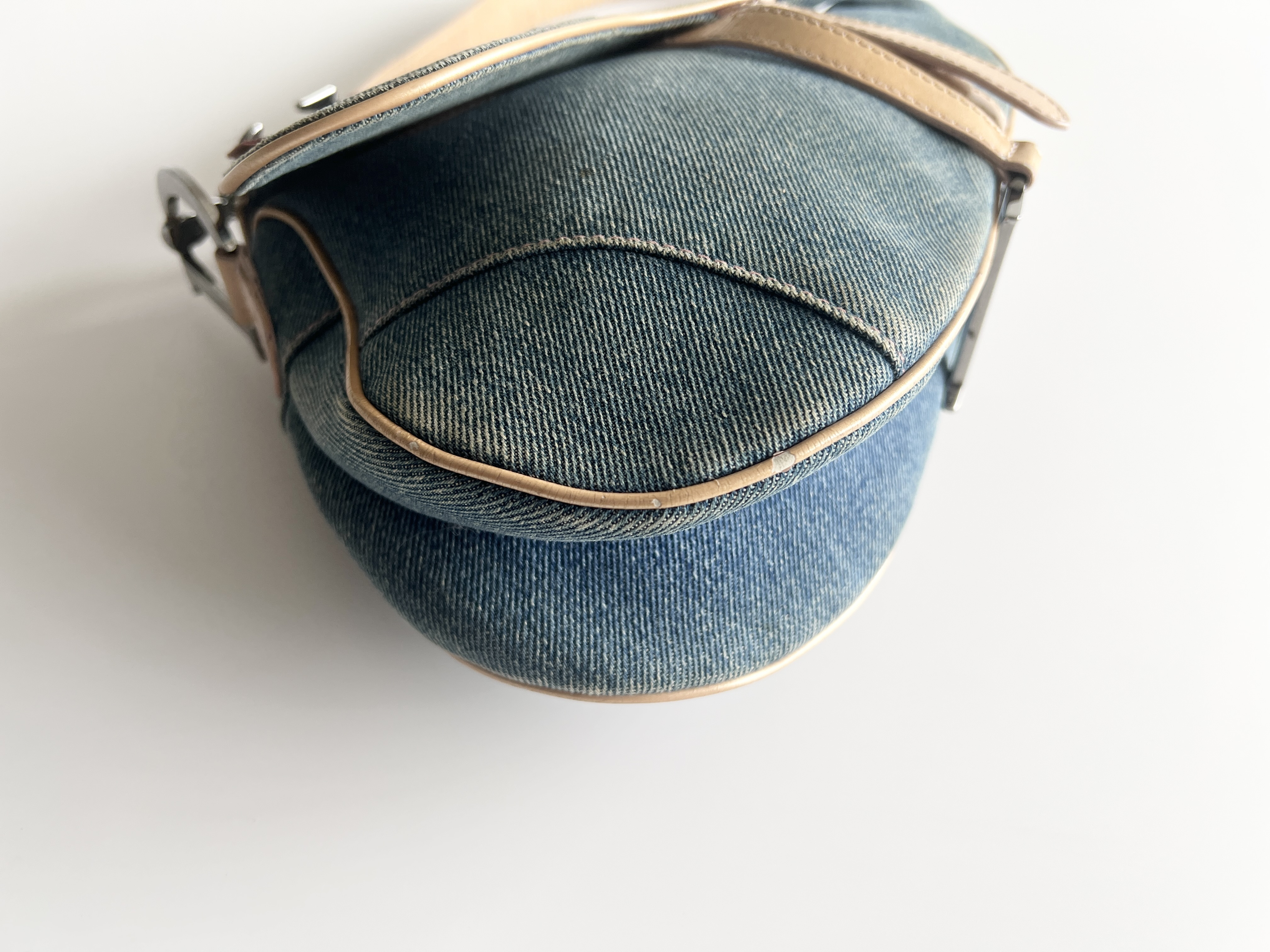 Christian Dior Denim Saddle Trotter Shoulder Bag Handbag — view 10