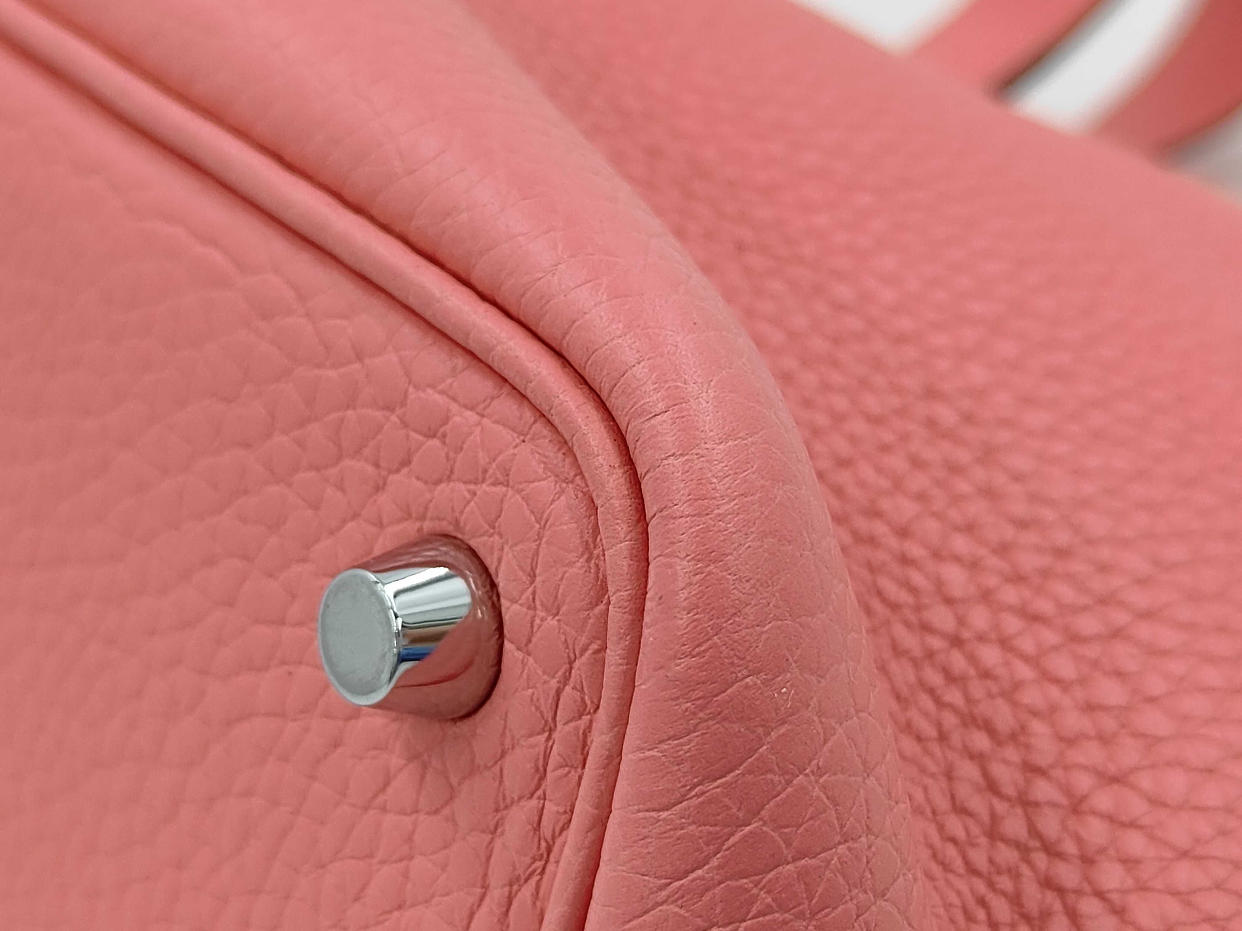 Picotin Lock PM Pink Handbag (Stamped D) — view 4