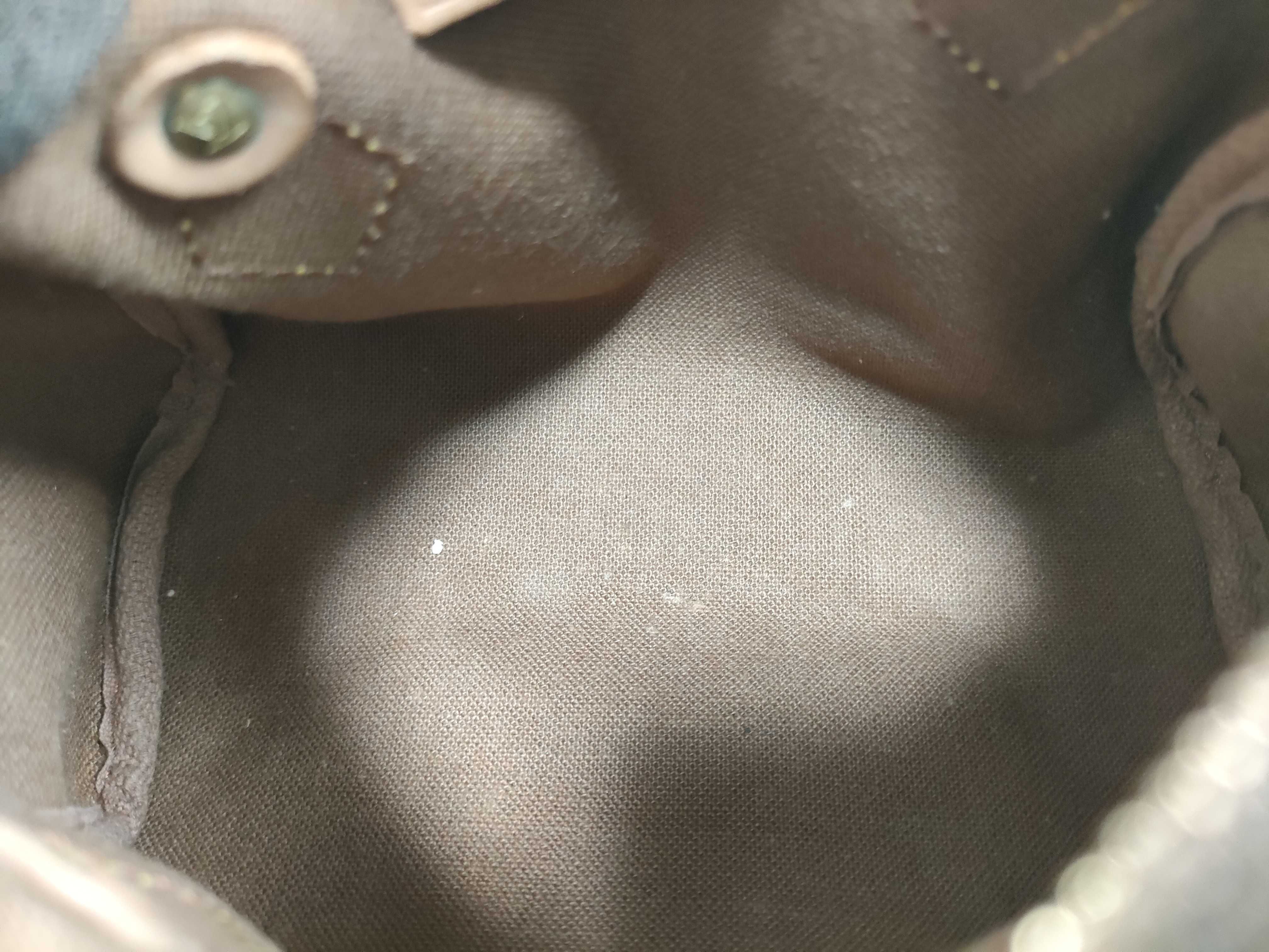 Monogram Louis Vuitton LV Mini Speedy Bandoulière Handbag with Strap — view 11