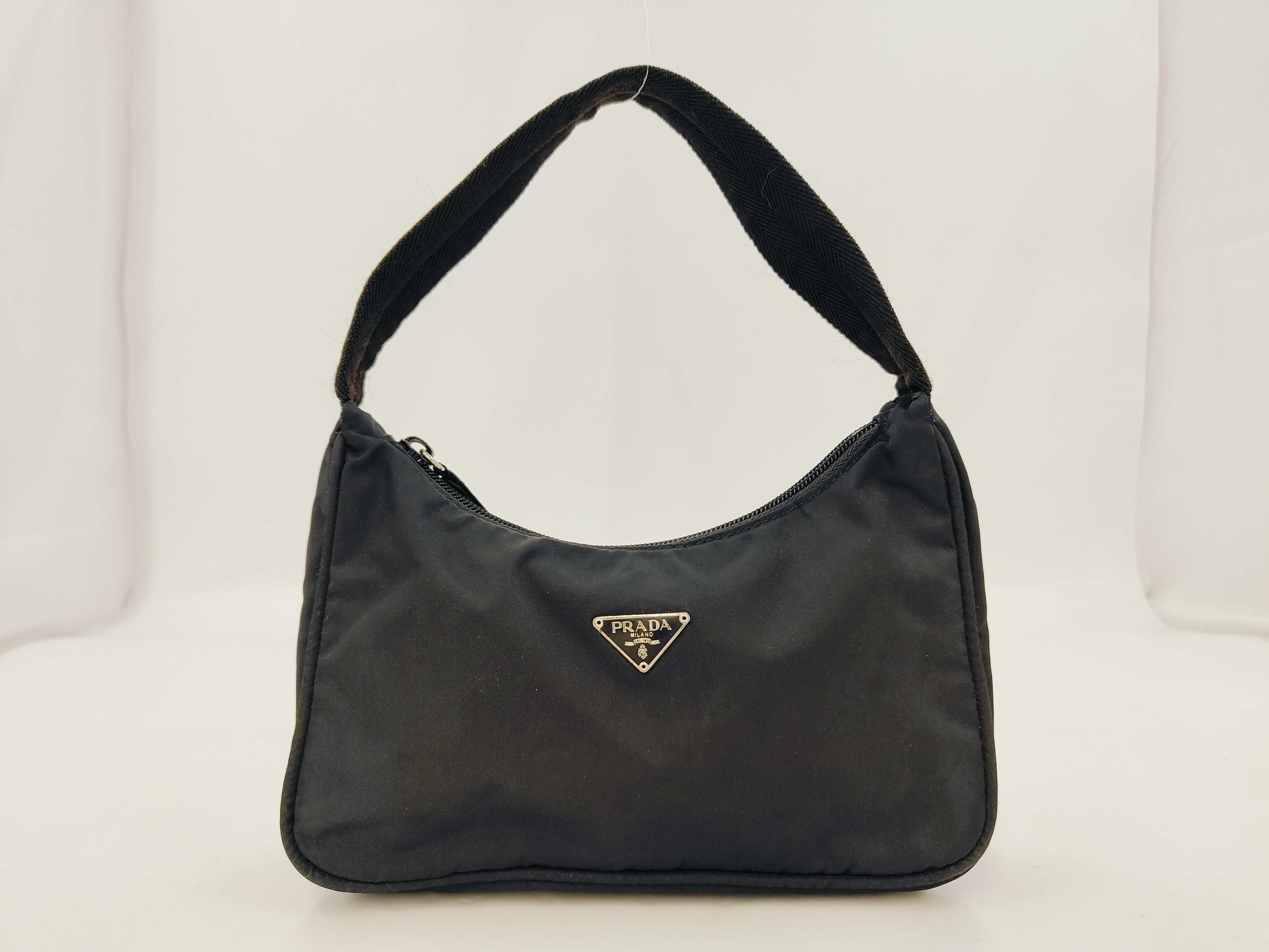 Nylon Triangle Logo Mini Handbag
