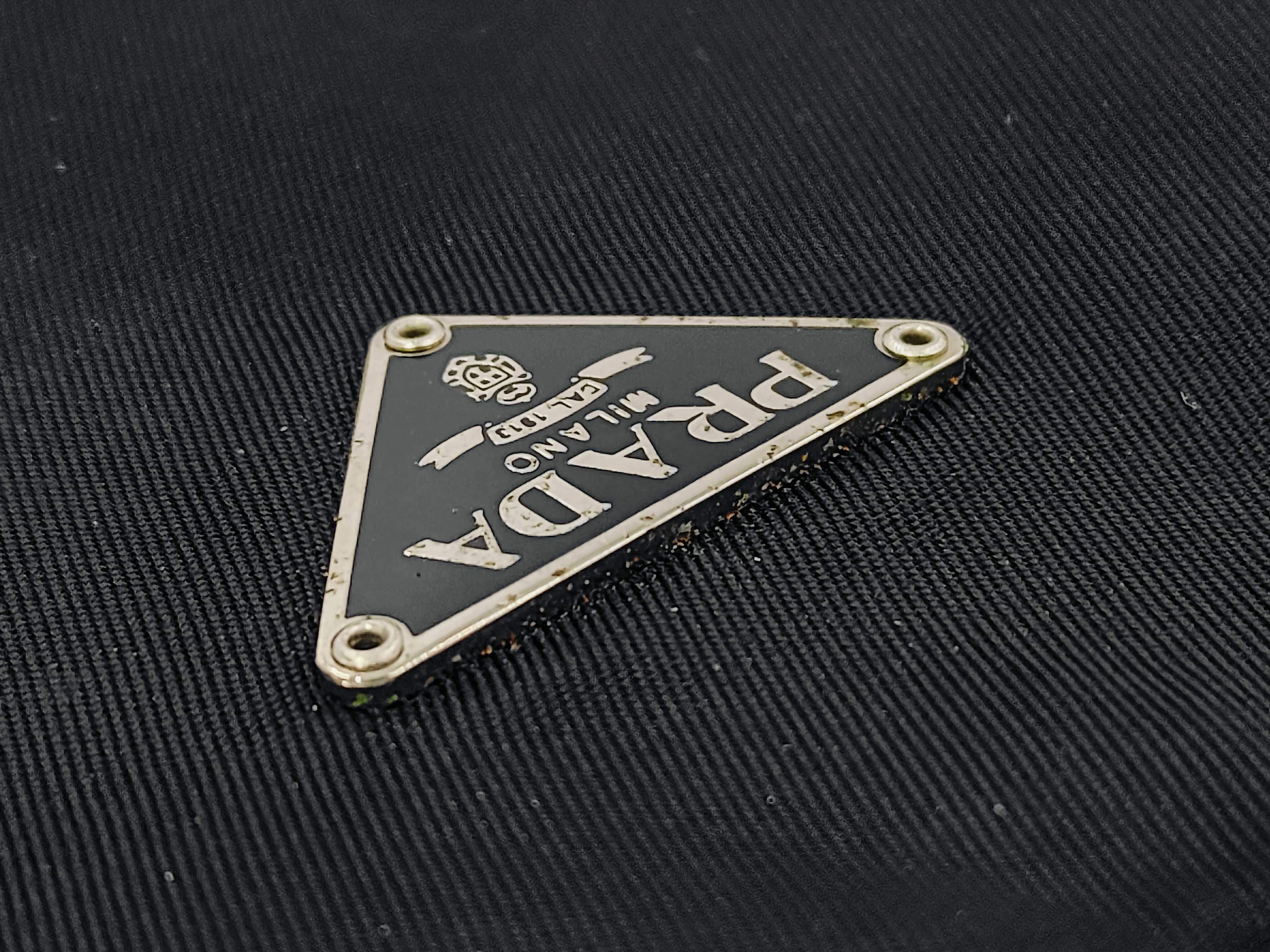 Nylon Triangle Logo Mini Handbag — view 11