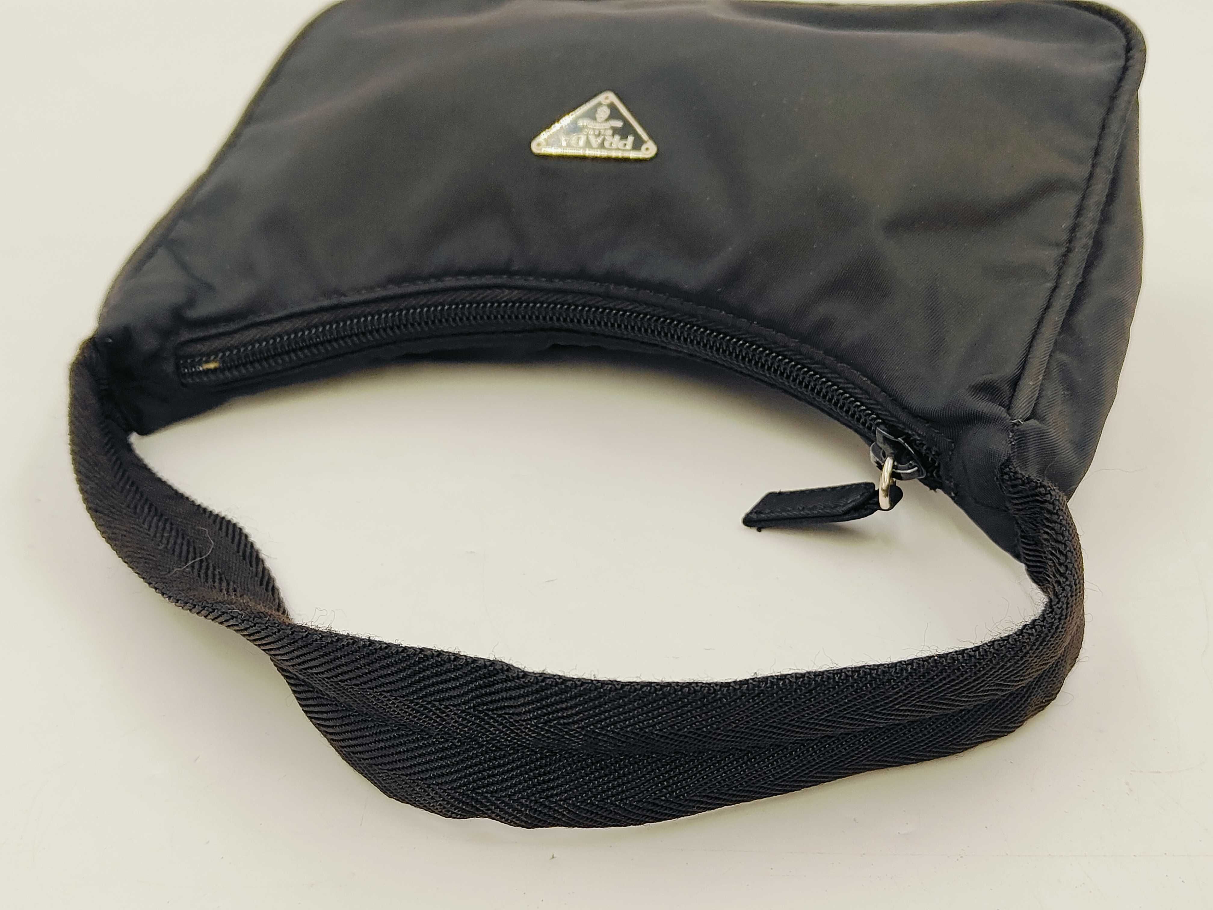 Nylon Triangle Logo Mini Handbag — view 3