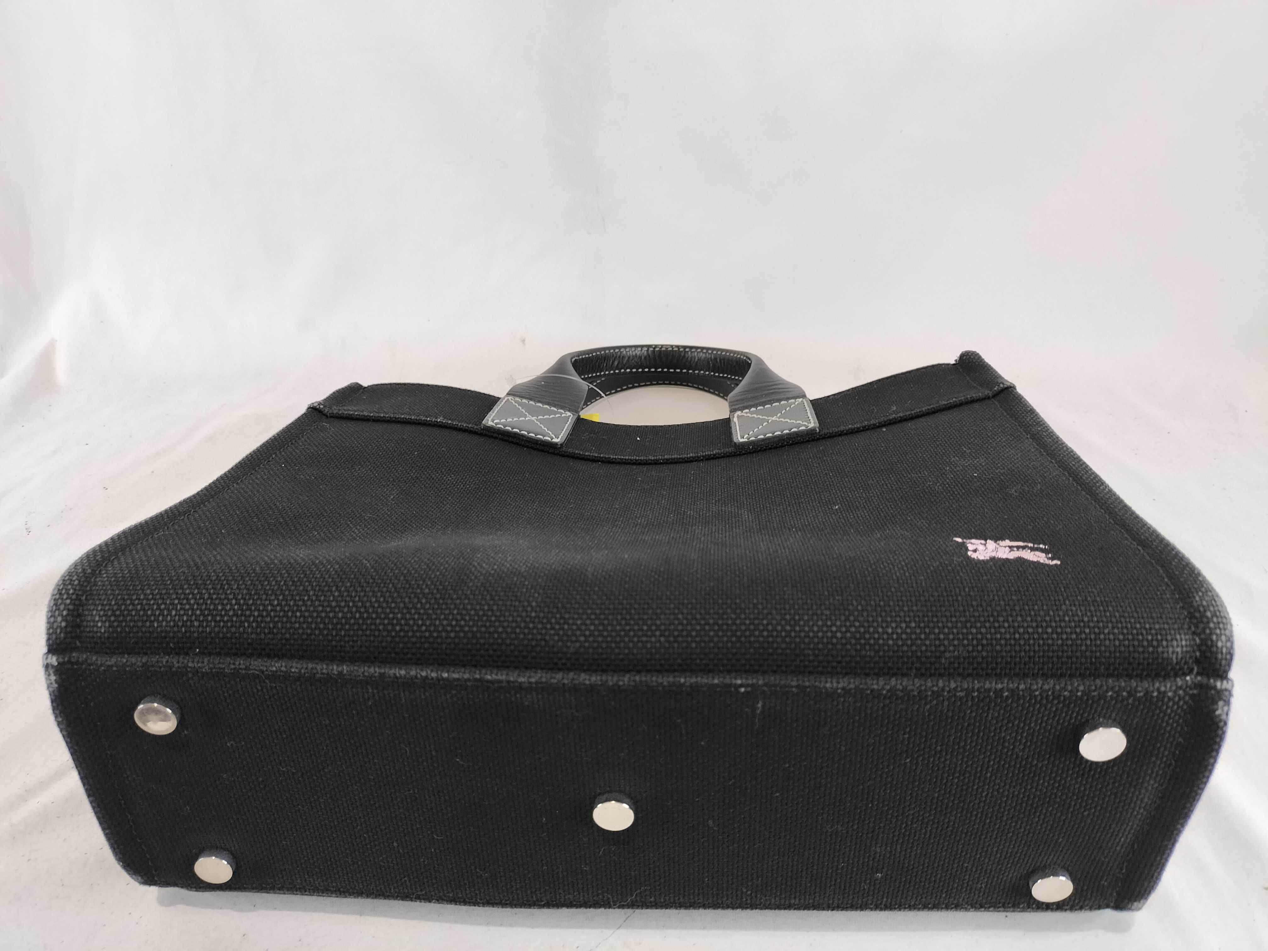 Blue Label Canvas Horse Mark Handbag — view 8