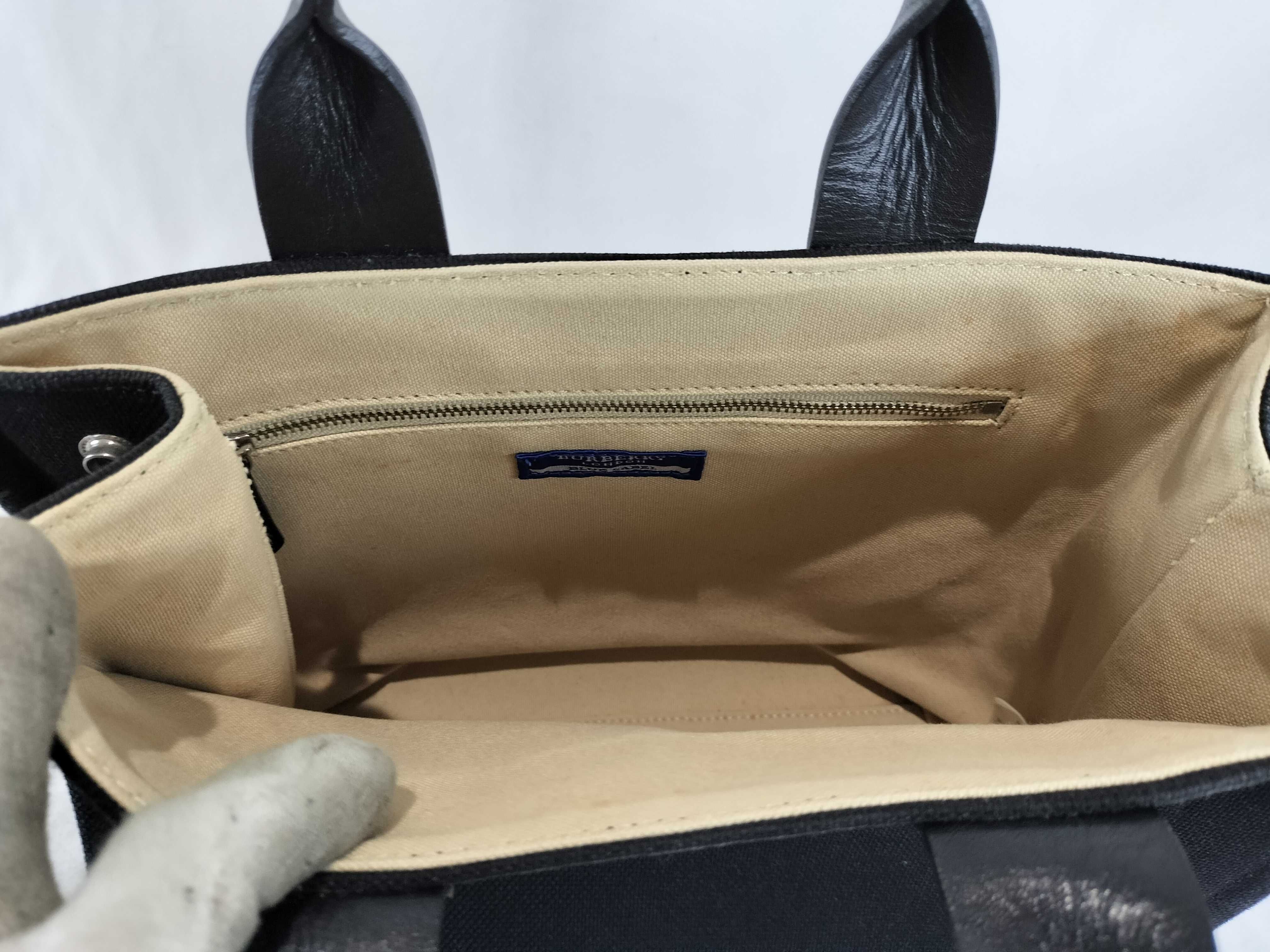 Blue Label Canvas Horse Mark Handbag — view 9