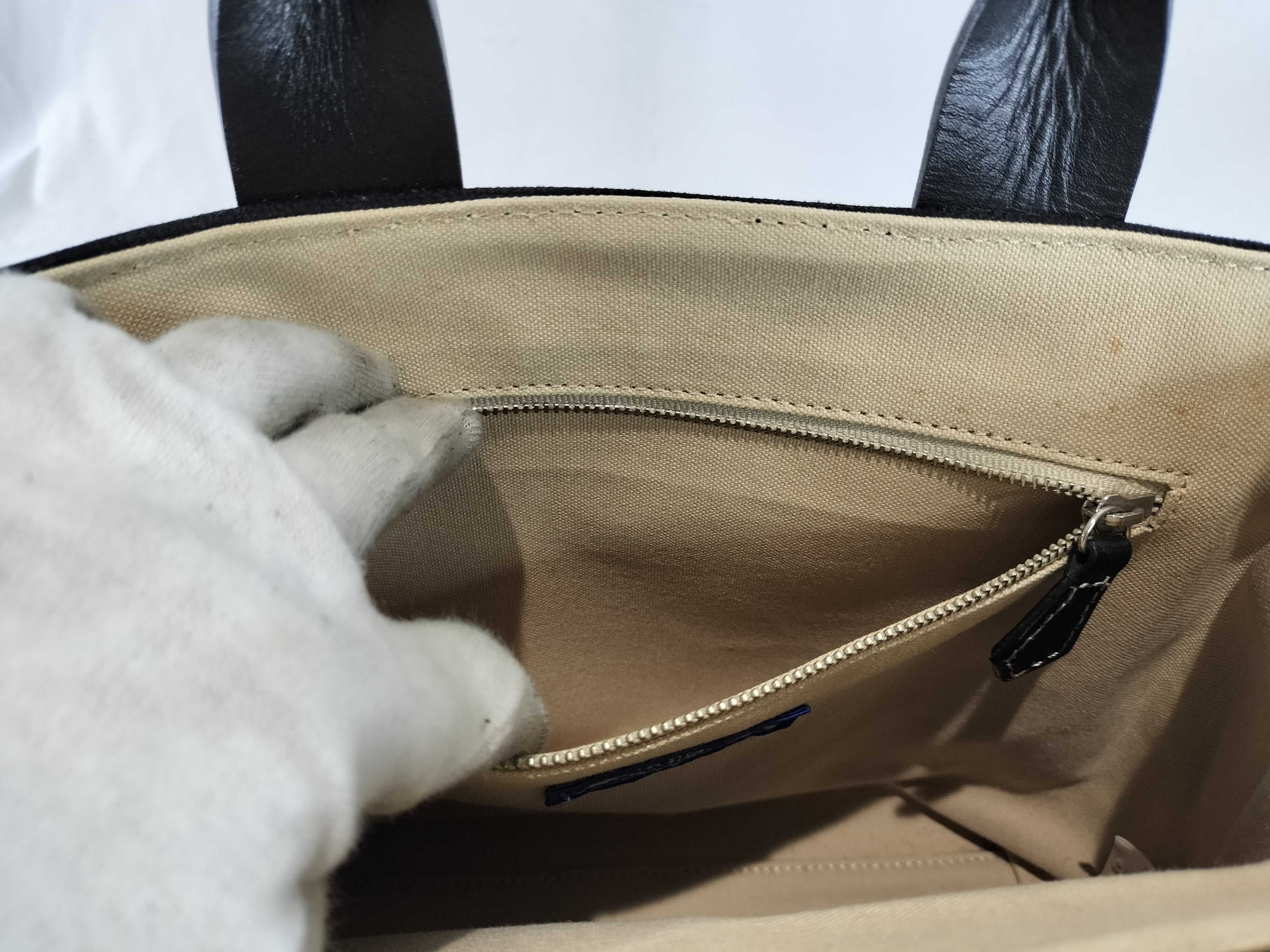 Blue Label Canvas Horse Mark Handbag — view 10