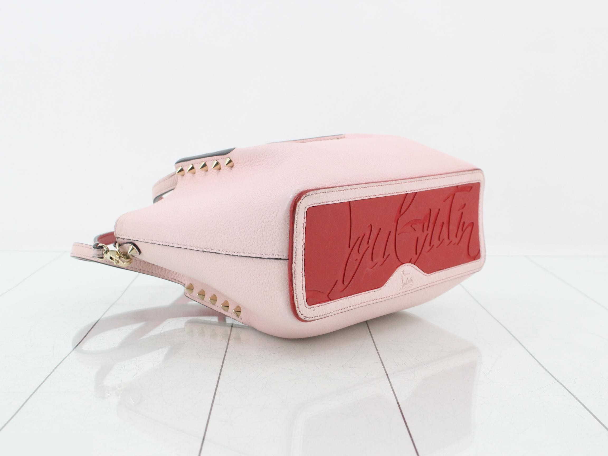Cabaroque Mini Leather Studded 2-Way Shoulder/Handbag, Pink — view 5