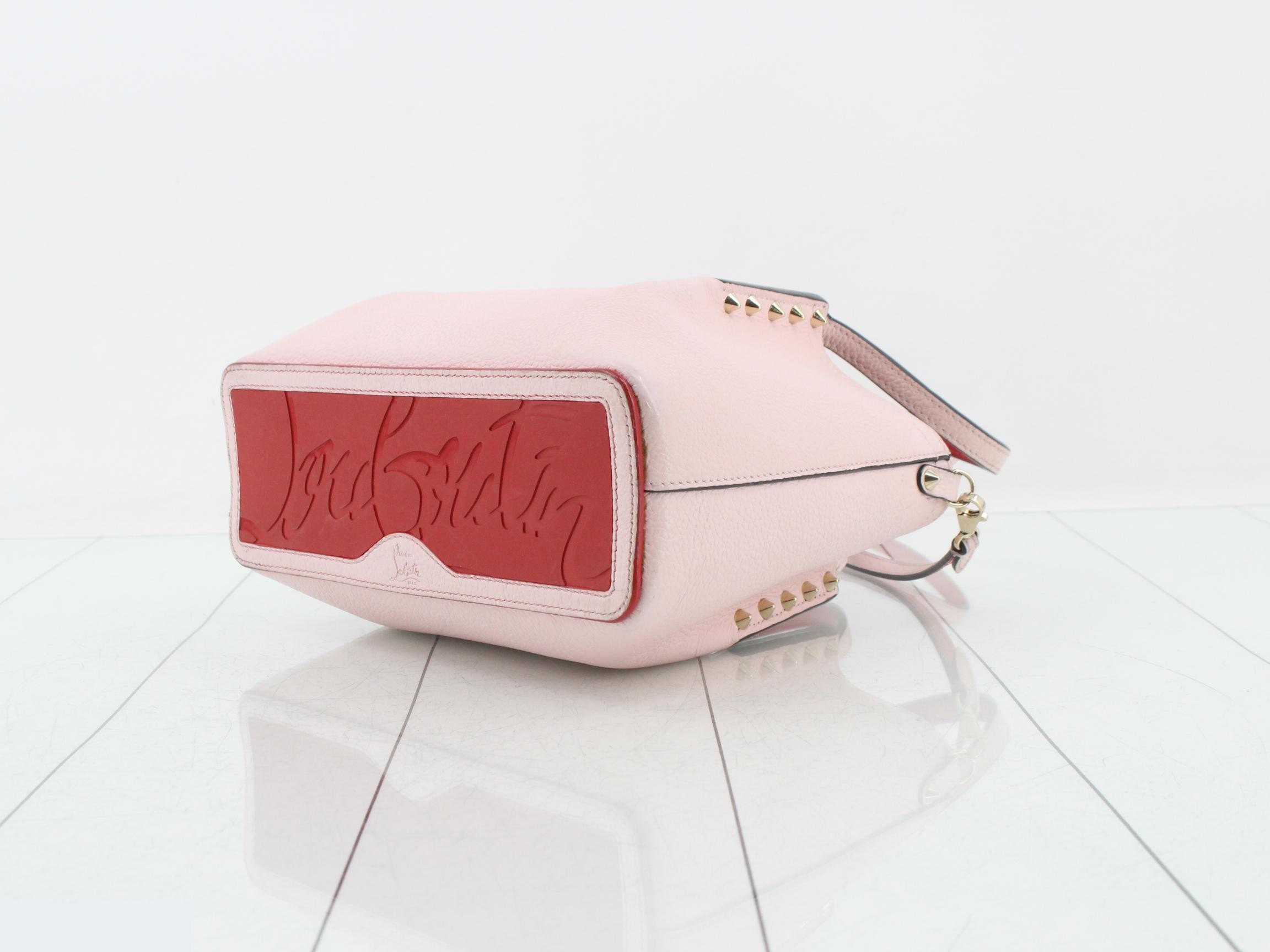 Cabaroque Mini Leather Studded 2-Way Shoulder/Handbag, Pink — view 6