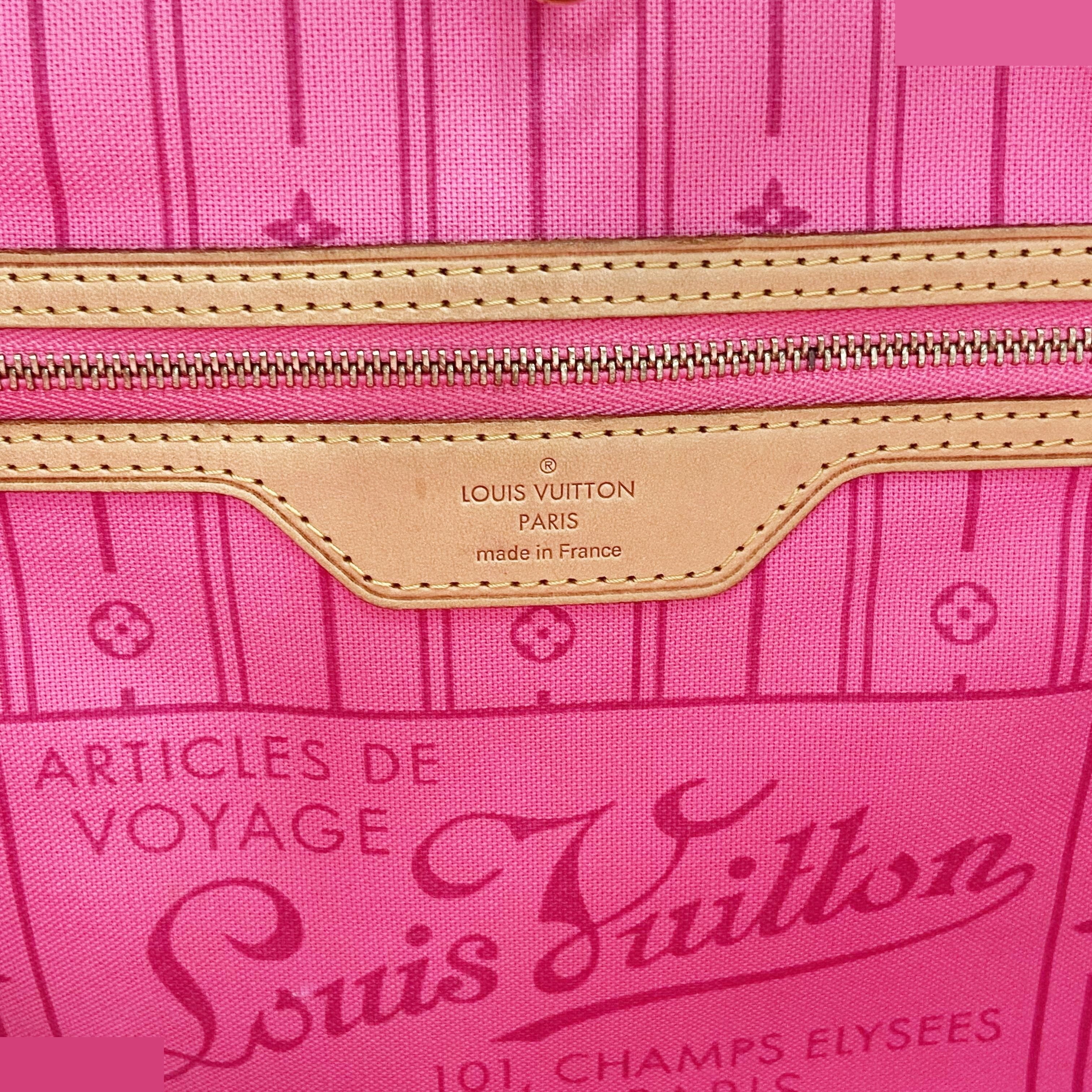 Monogram Rose Neverfull MM M48613 Rose — view 8