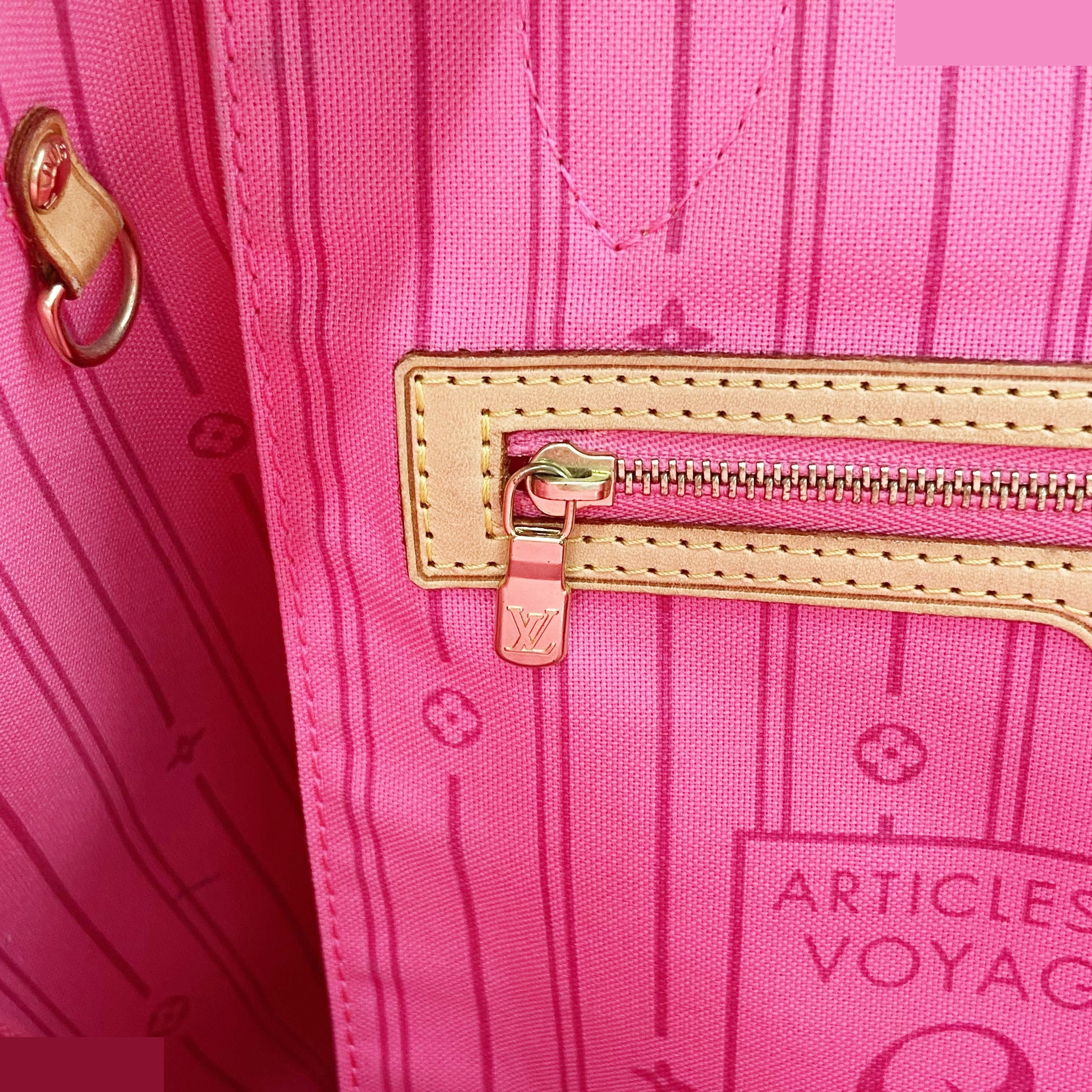 Monogram Rose Neverfull MM M48613 Rose — view 9