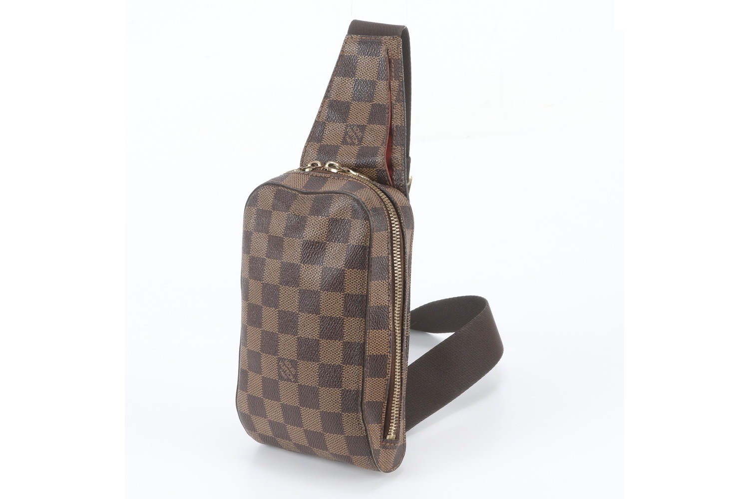 Damier Geronimos N51994 Leather 2-Way Body Bag