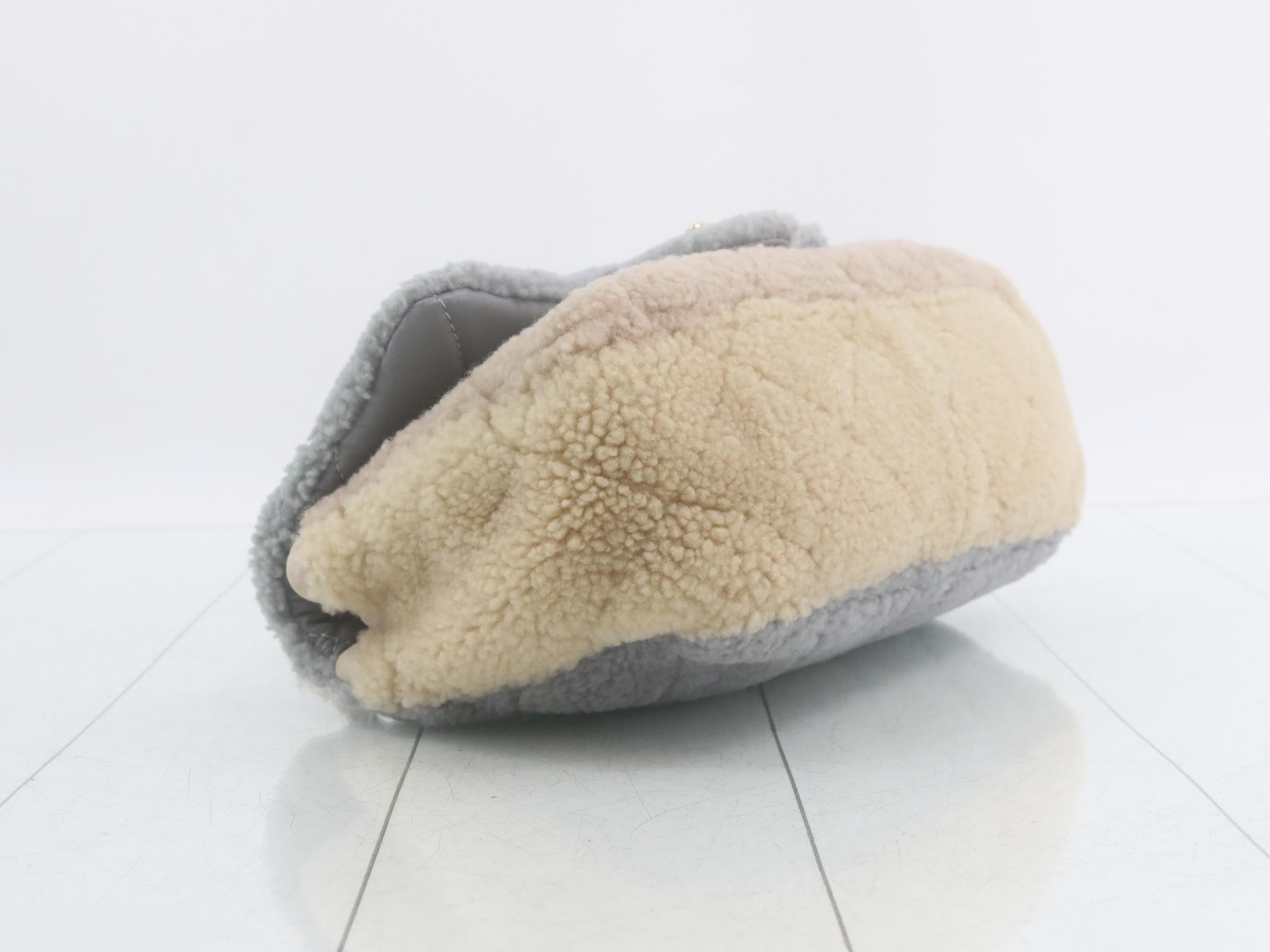 Shearling Matelassé Shoulder Bag — view 5