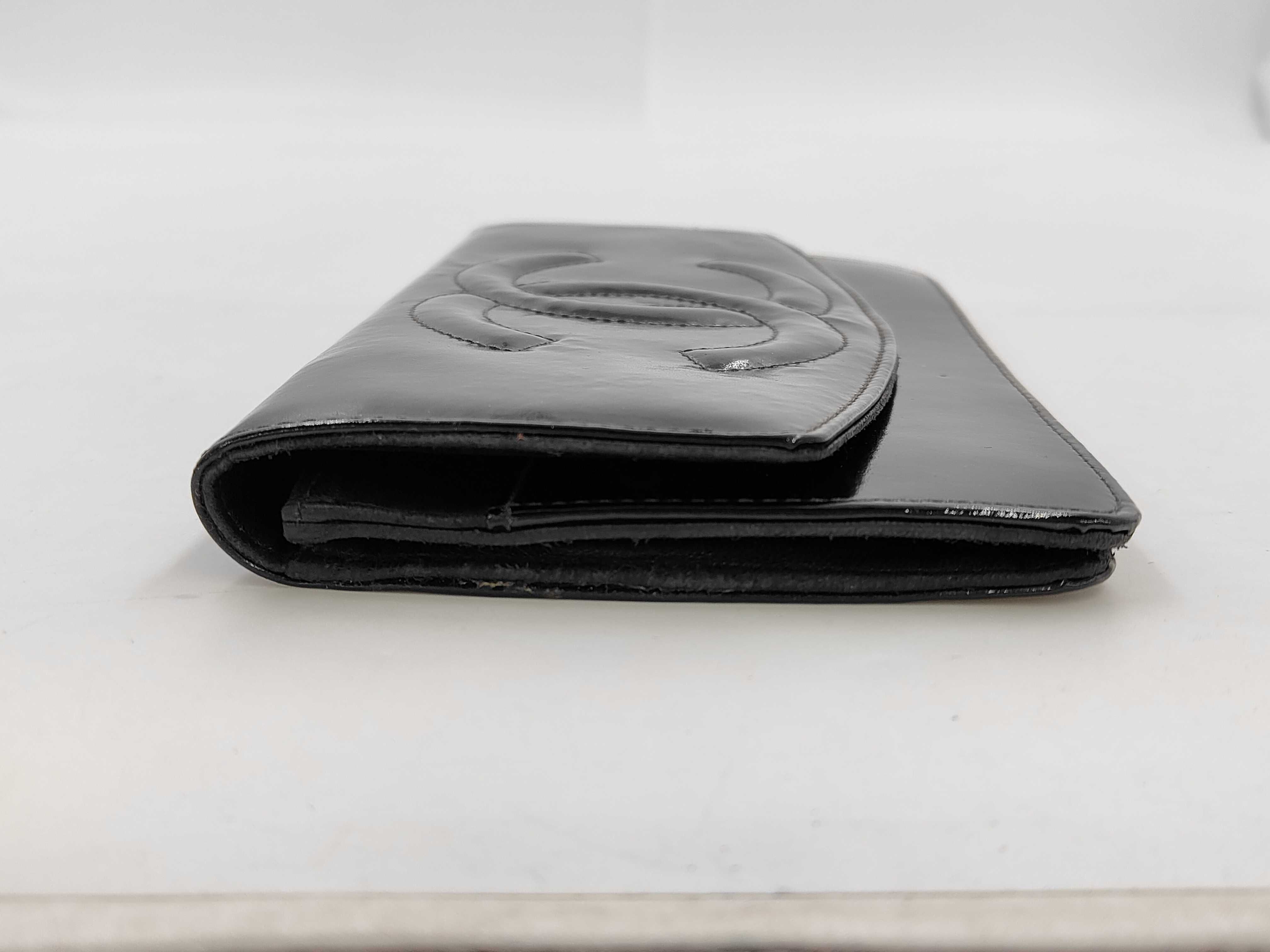 Enamel Patent Coco Mark Long Wallet — view 3